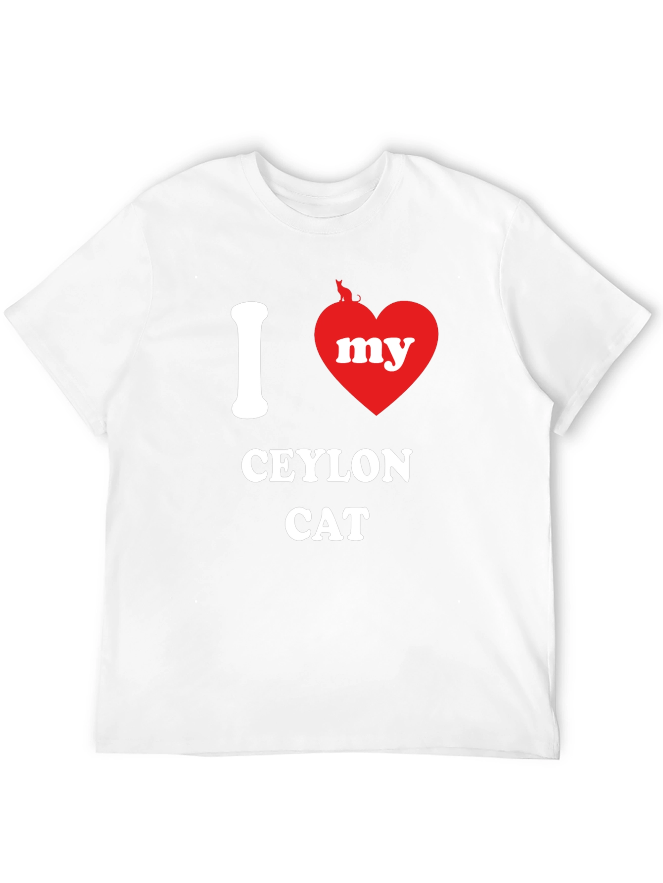 I Heart My Ceylon Cat T-Shirt