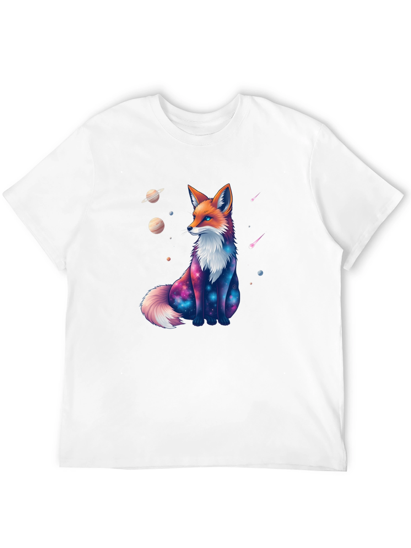 Cosmic Fox Black T-Shirt