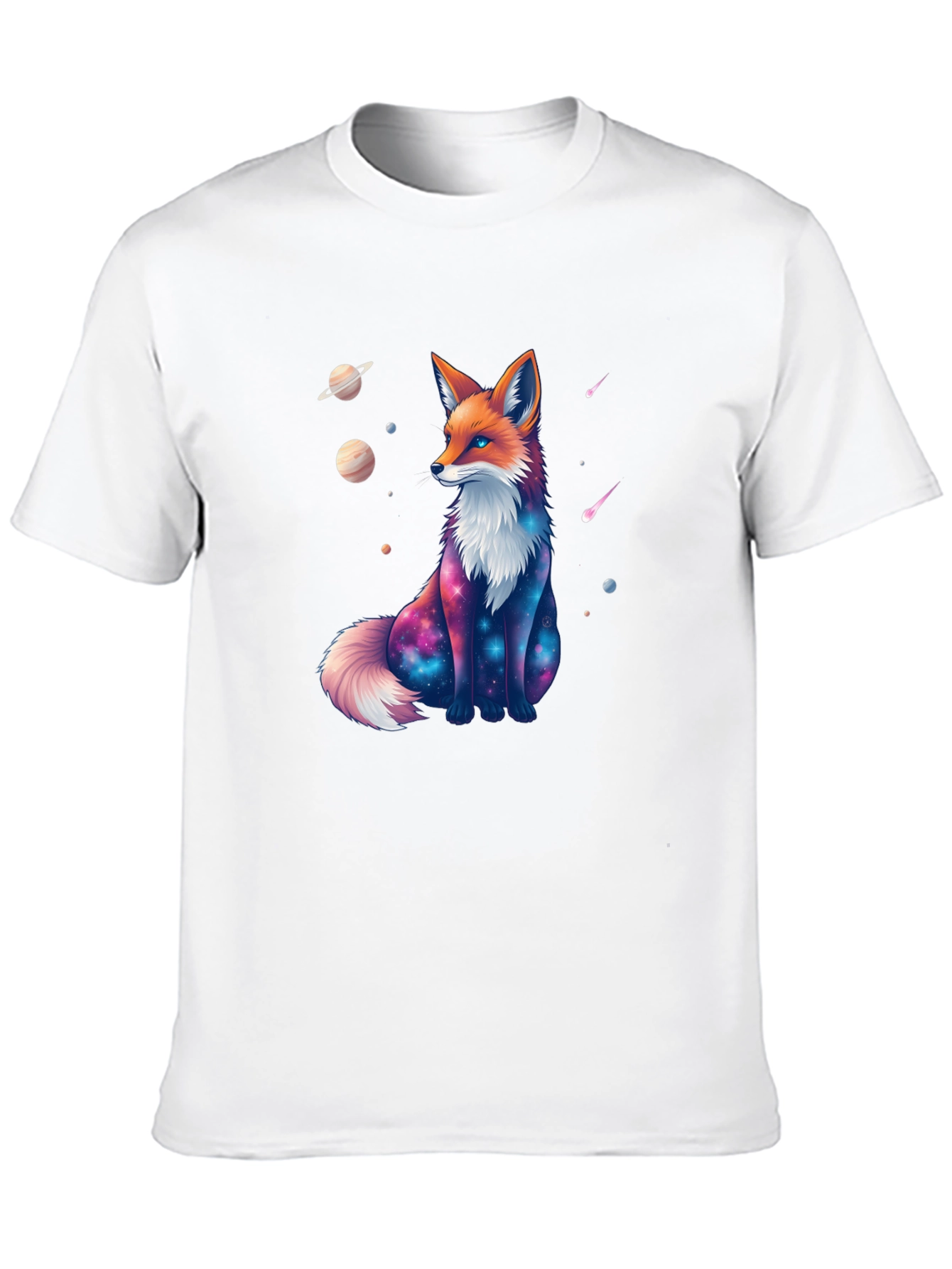 Cosmic Fox Black T-Shirt