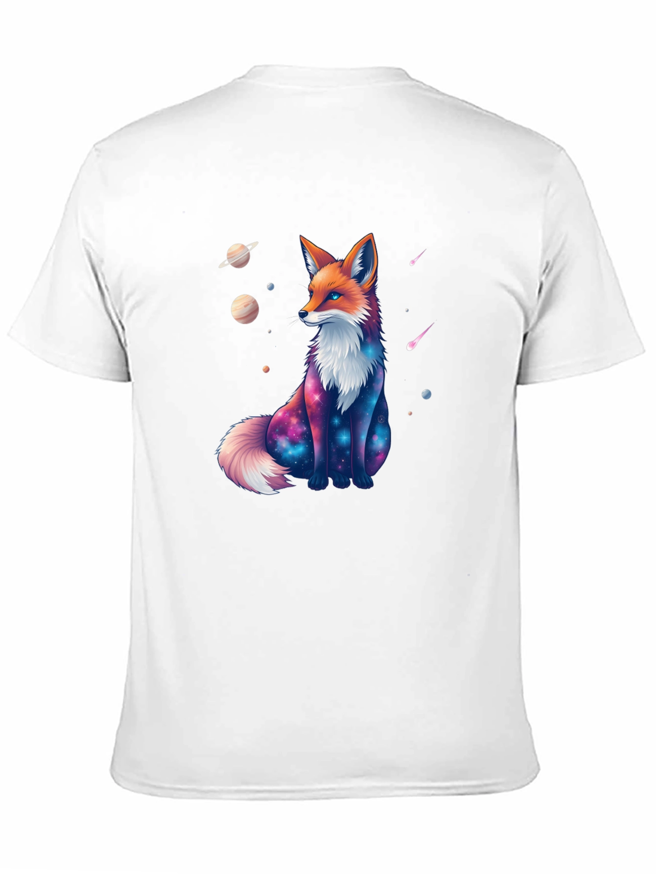 Cosmic Fox Black T-Shirt
