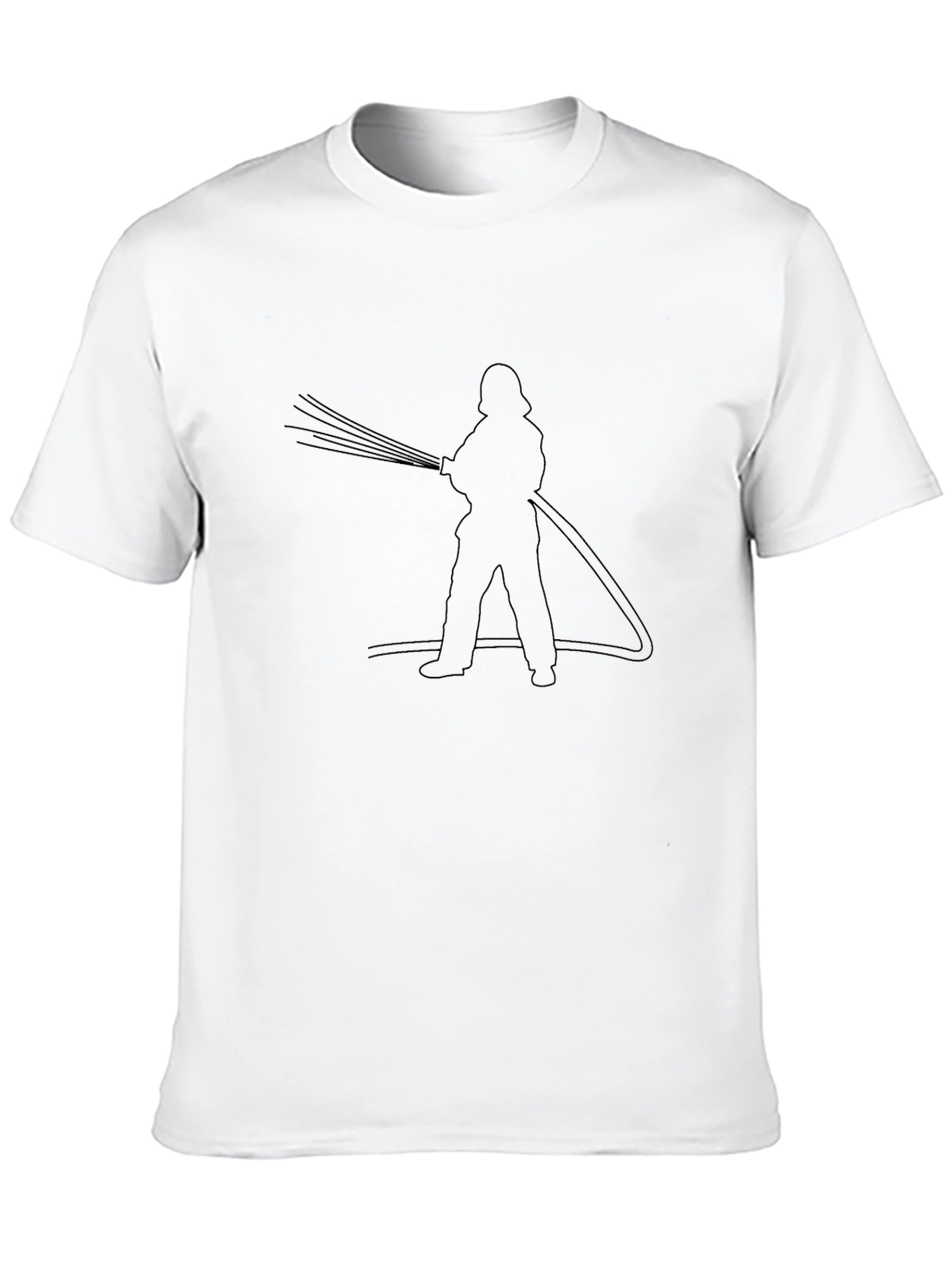 Firefighter Tee - Hose Silhouette Design
