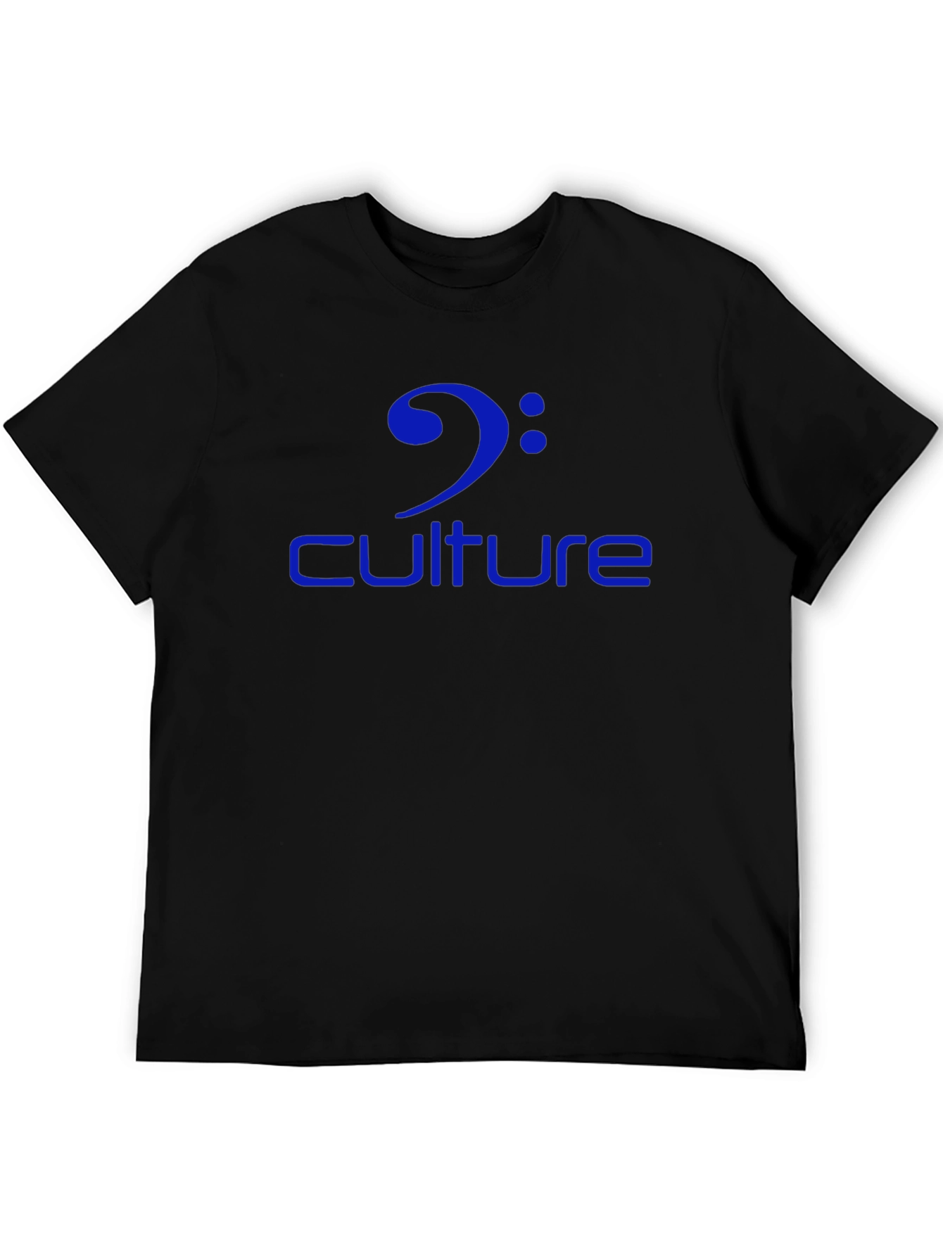 Culture Music Note Bass Clef Black T-Shirt