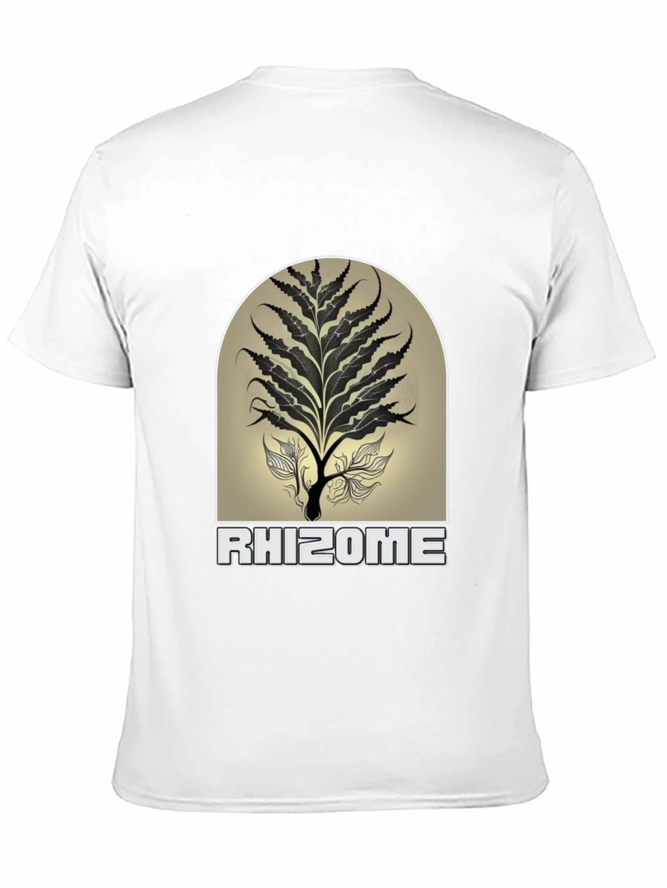Rhizome Graphic Print Black T-Shirt