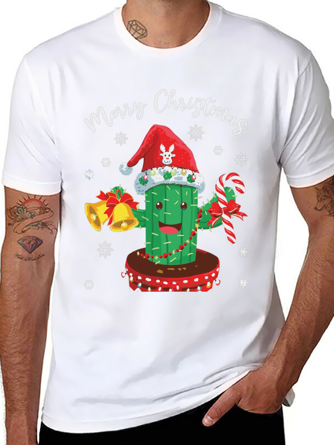 Merry Christmas Cactus T-Shirt