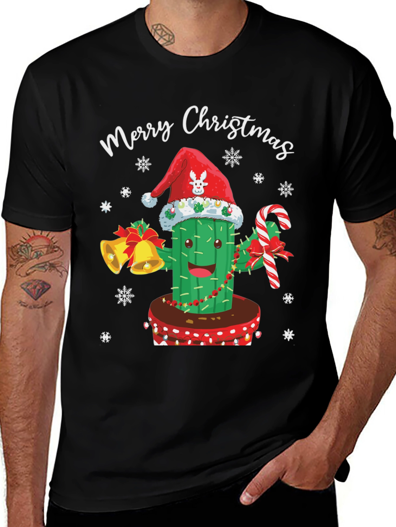 Merry Christmas Cactus T-Shirt