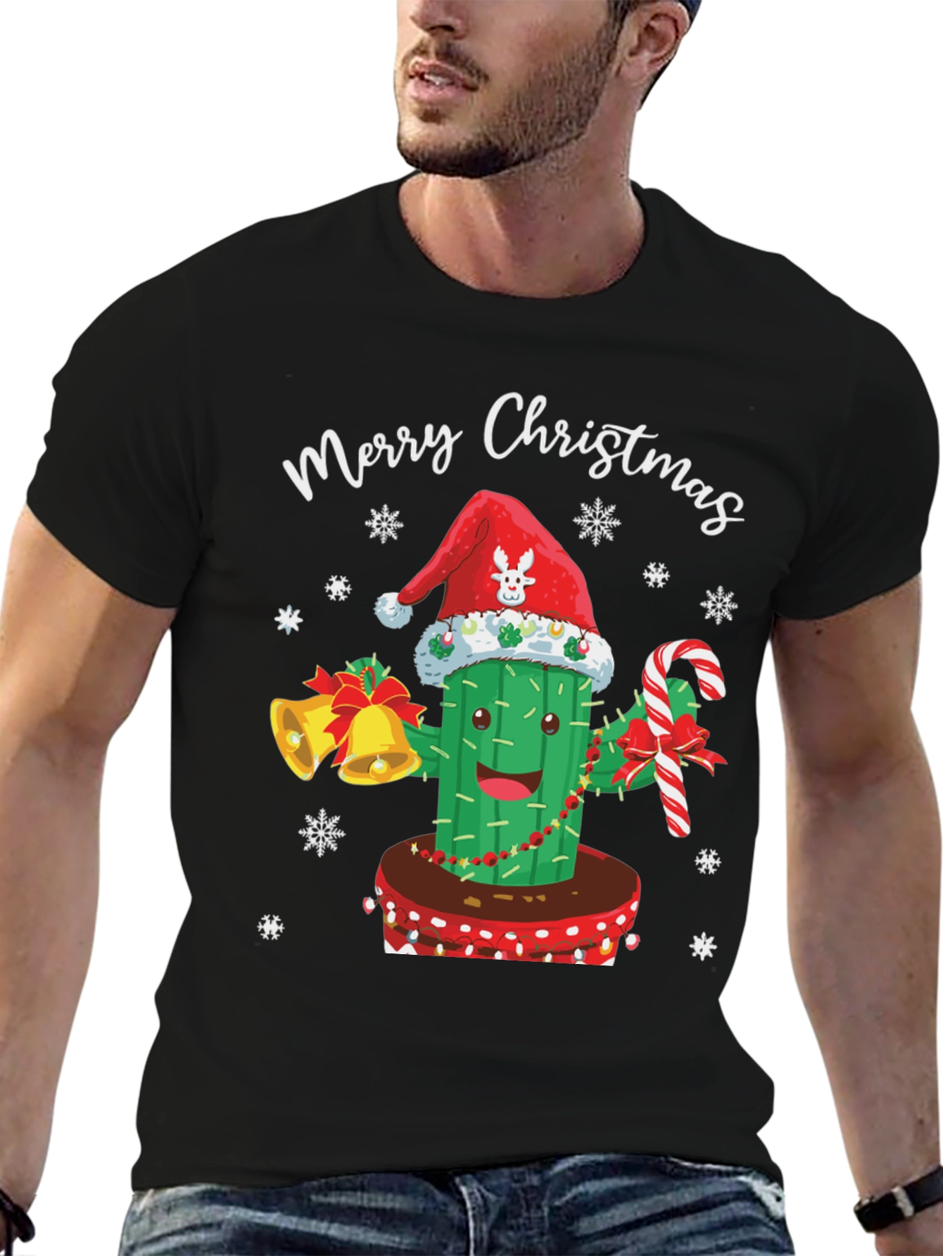 Merry Christmas Cactus T-Shirt