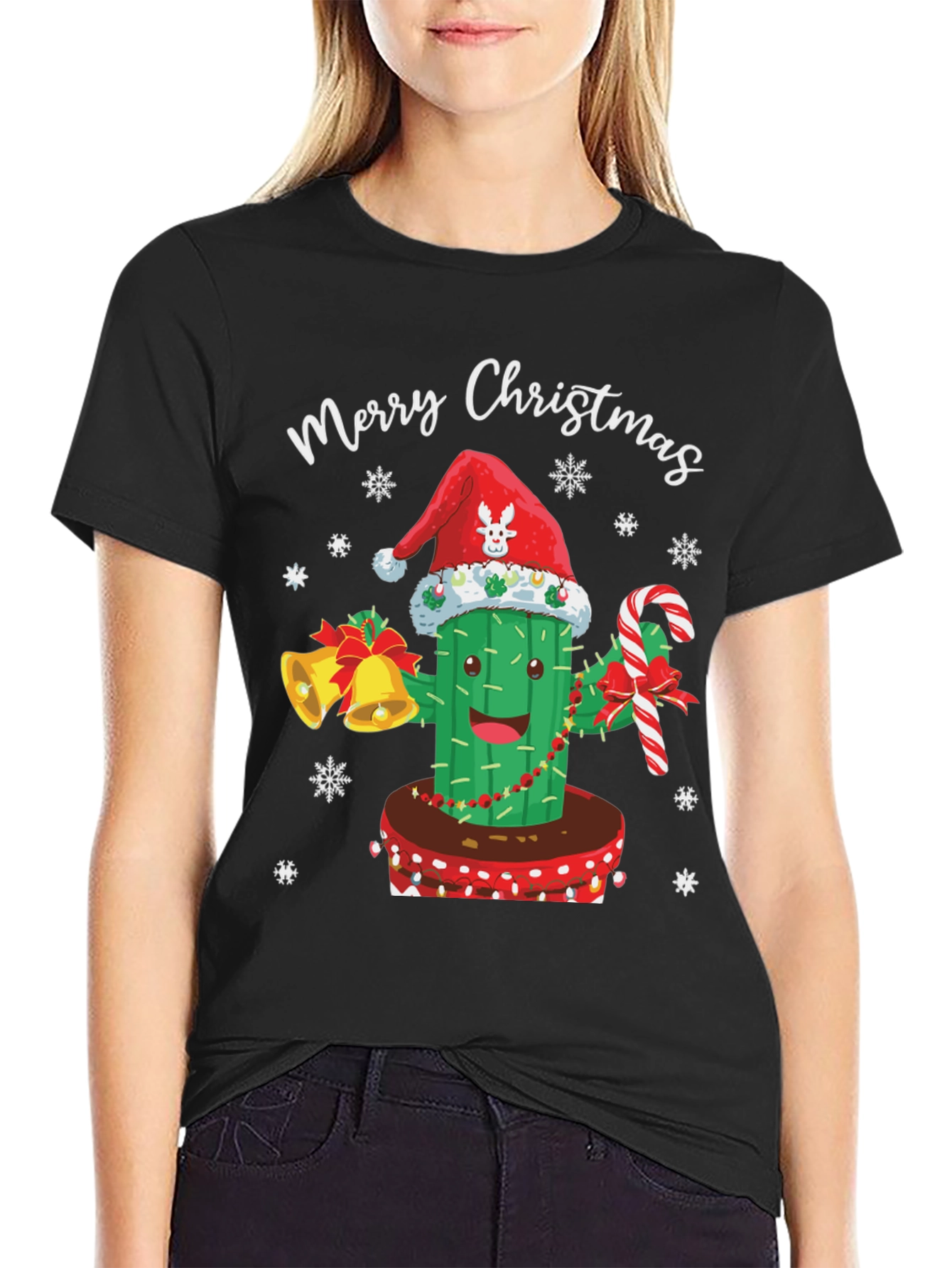 Merry Christmas Cactus T-Shirt