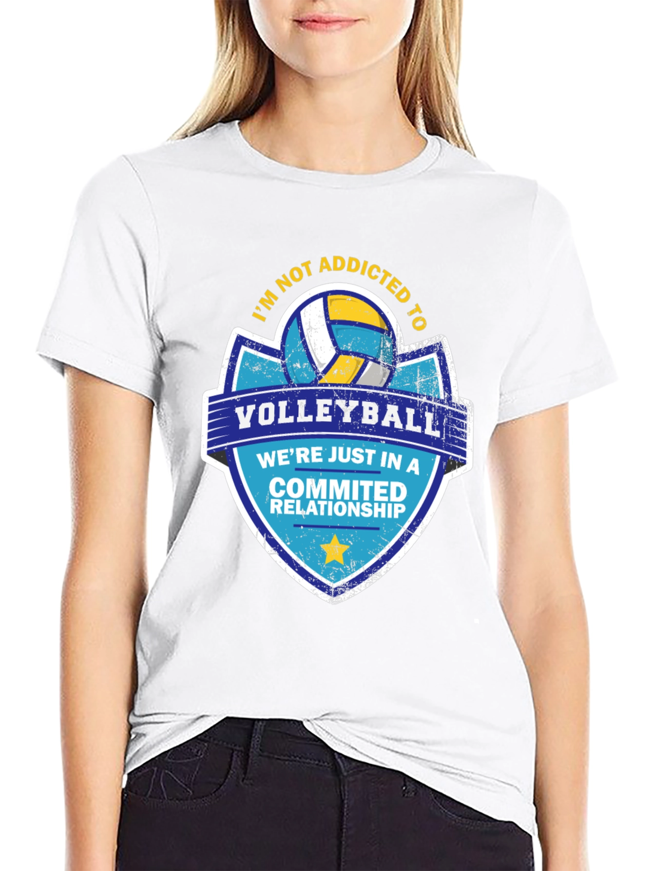 Volleyball Committed Relationship T-Shirt