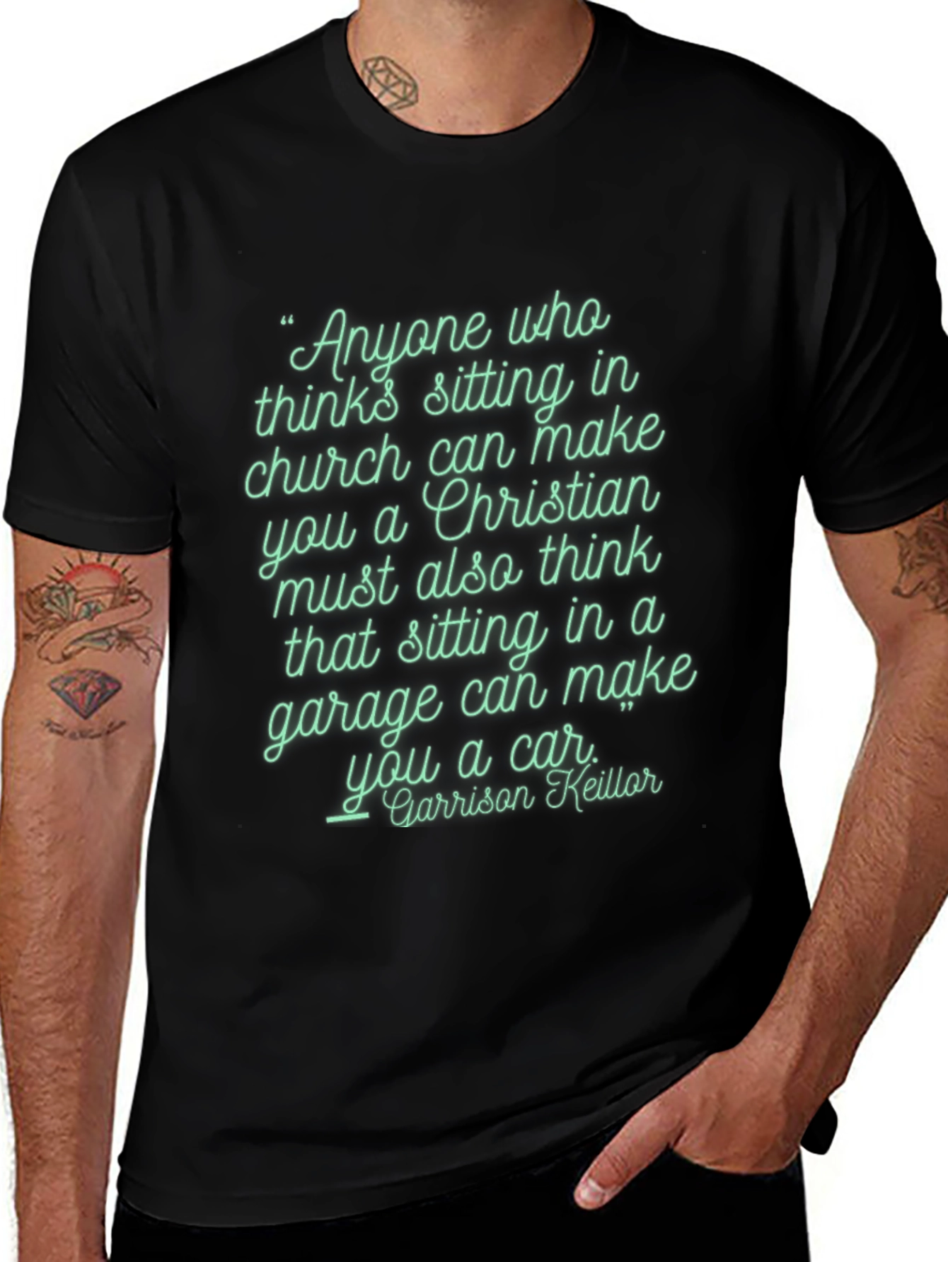 Christian vs Garage Car T-Shirt