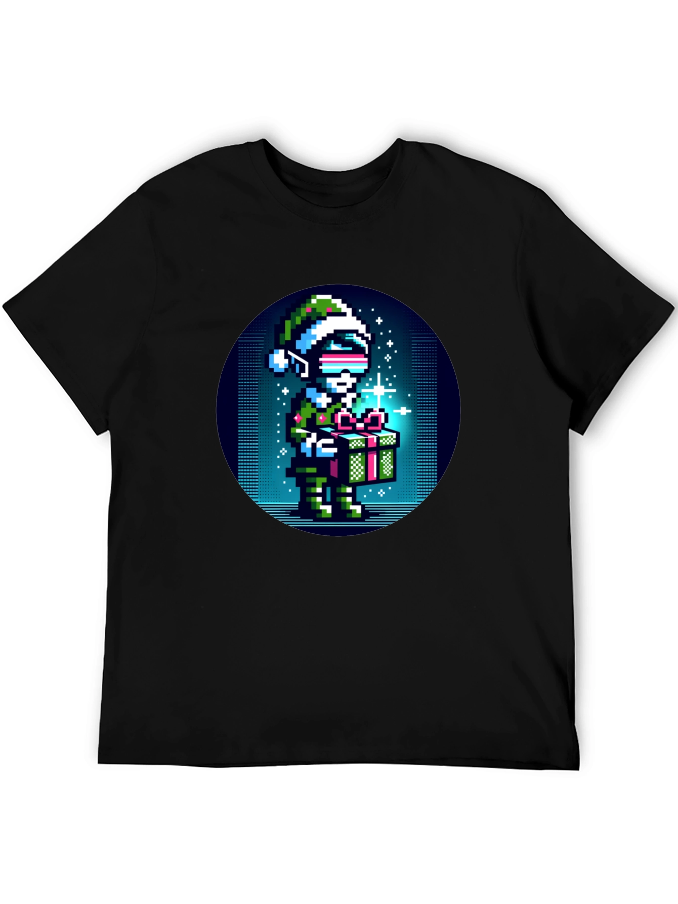 Pixel Art Christmas Elf T-Shirt