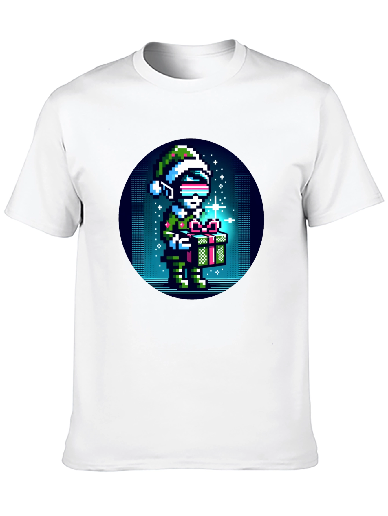 Pixel Art Christmas Elf T-Shirt