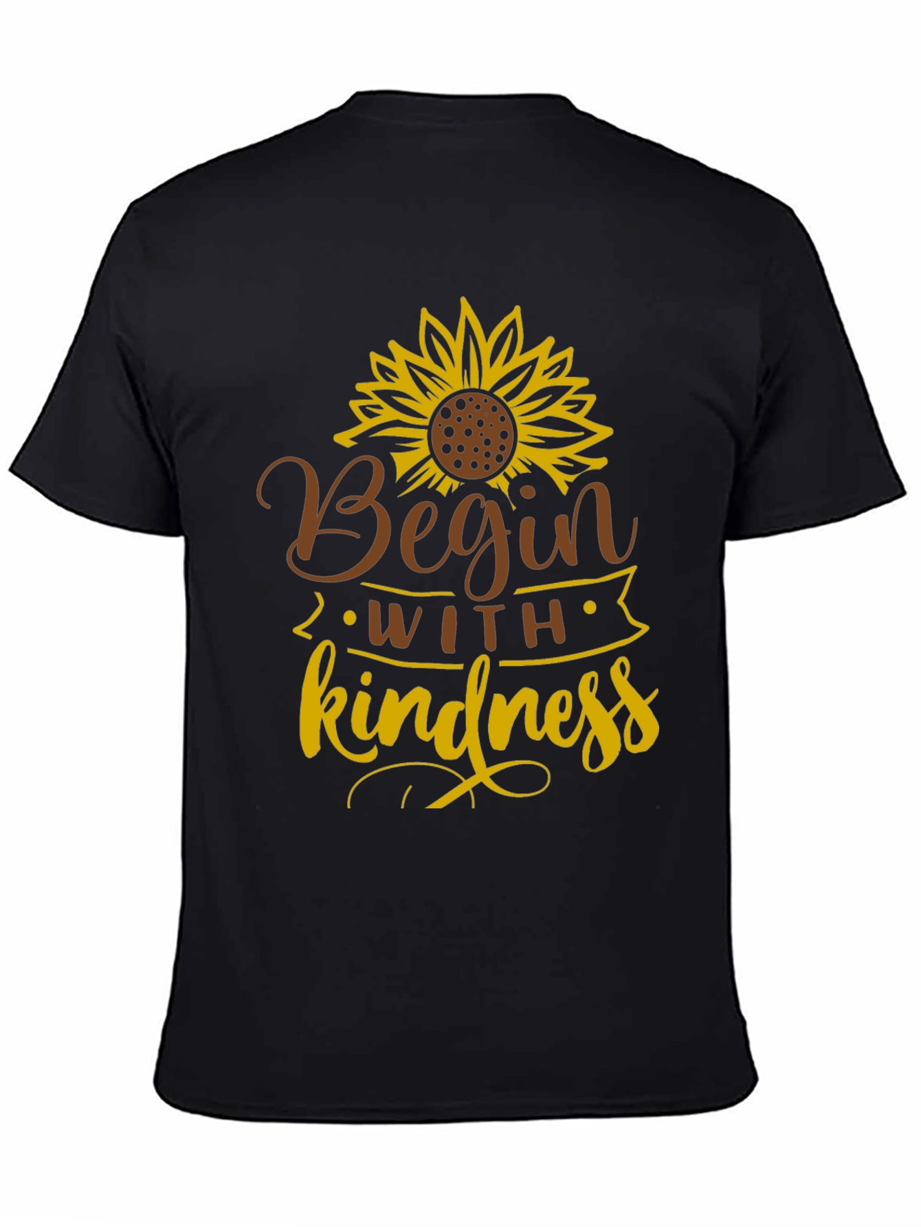 Begin with Kindness Sunflower Graphic Tee
