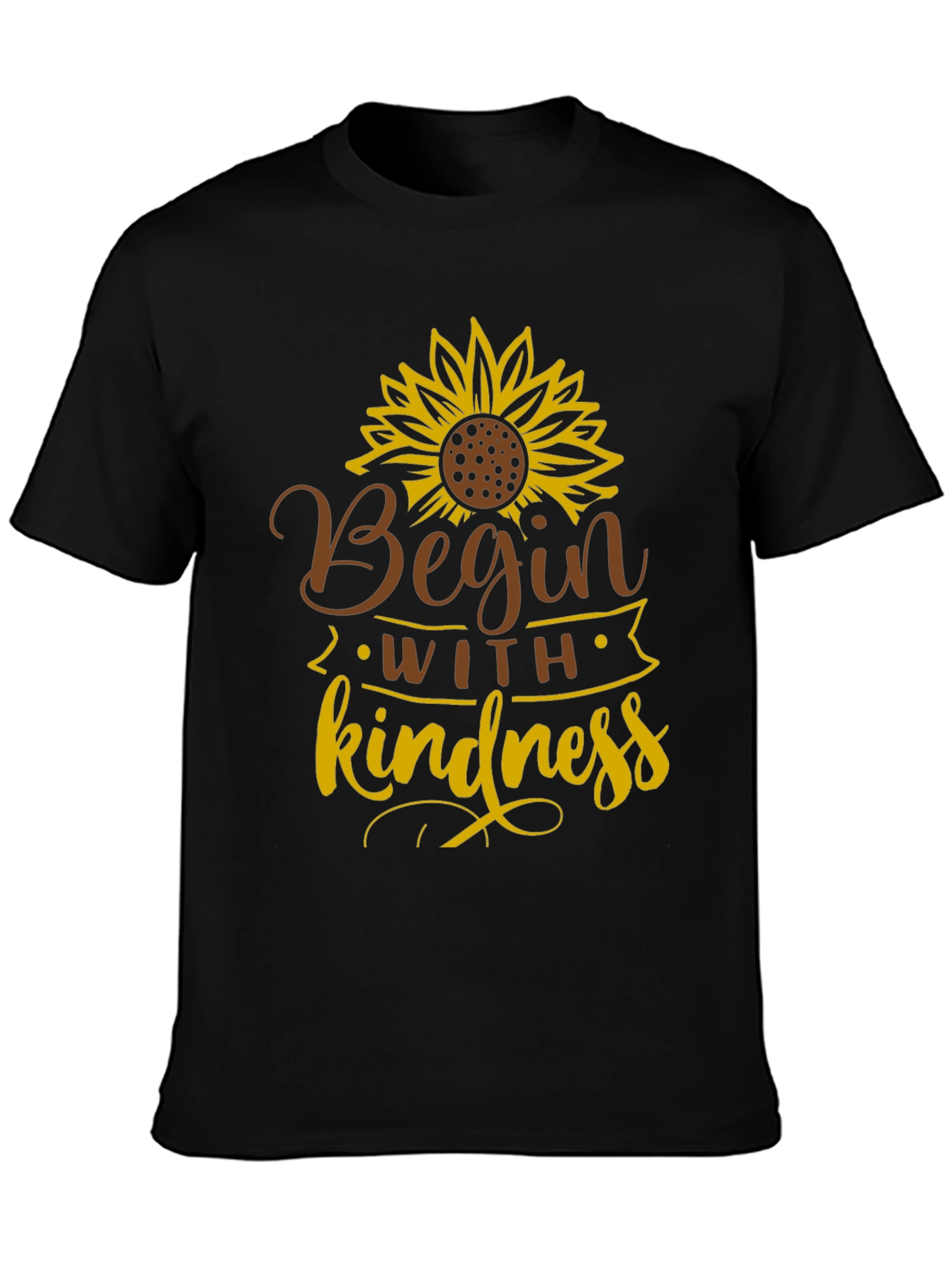 Begin with Kindness Sunflower Graphic Tee