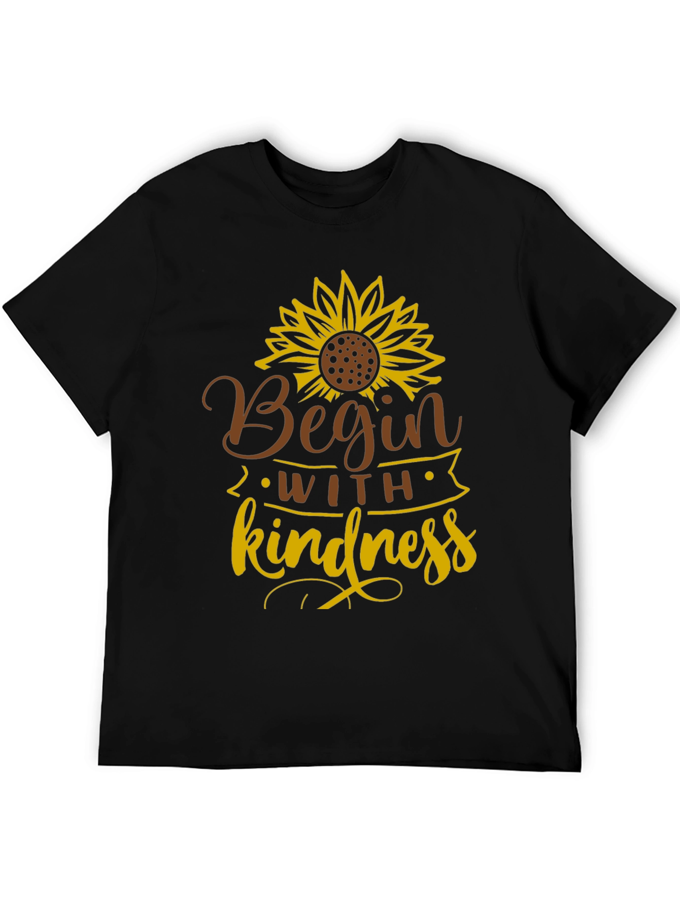 Begin with Kindness Sunflower Graphic Tee