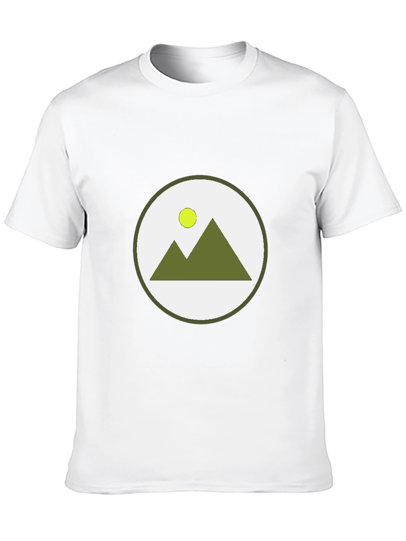 Mountain Scene Graphic Tee - Black