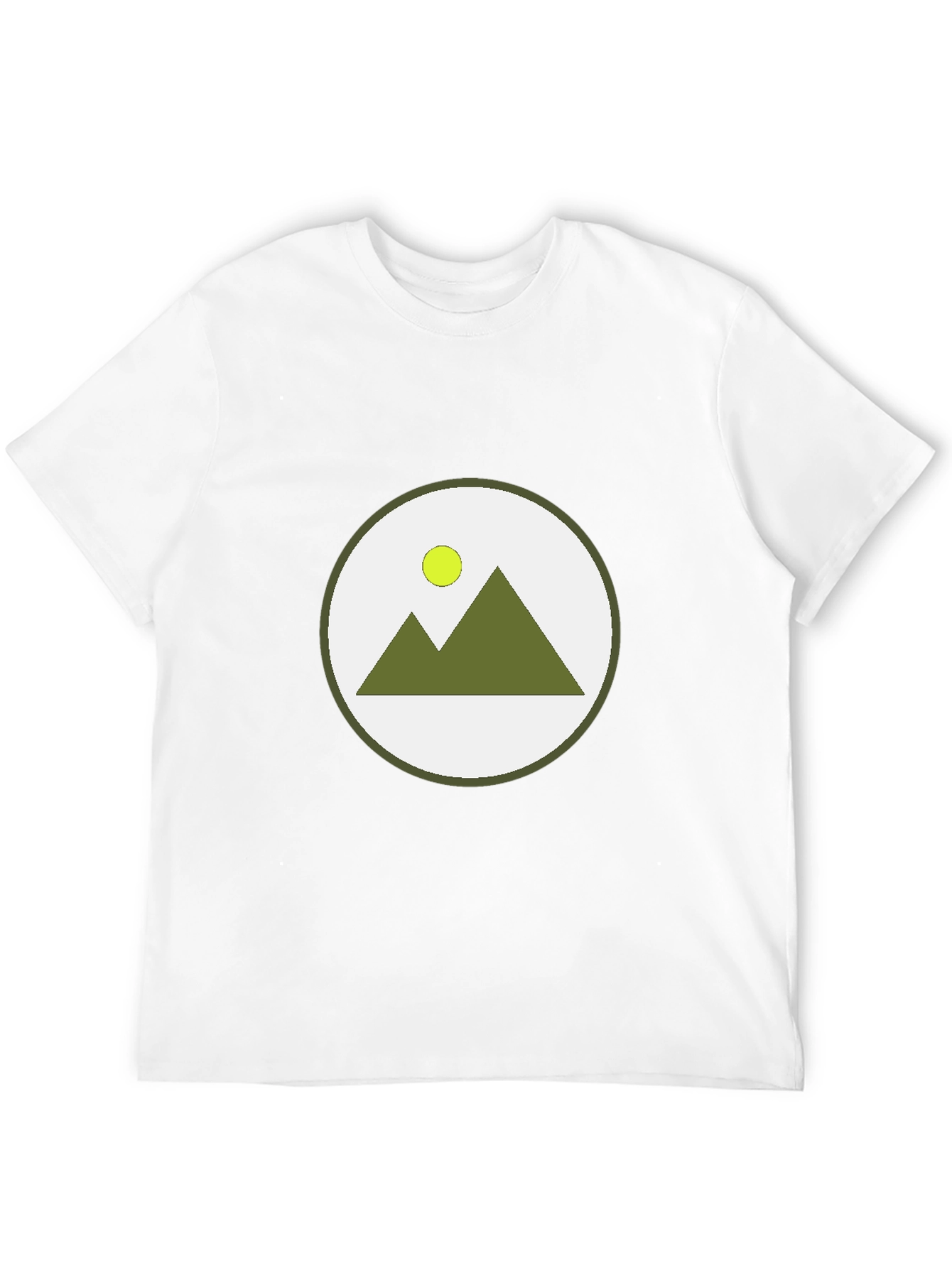 Mountain Scene Graphic Tee - Black