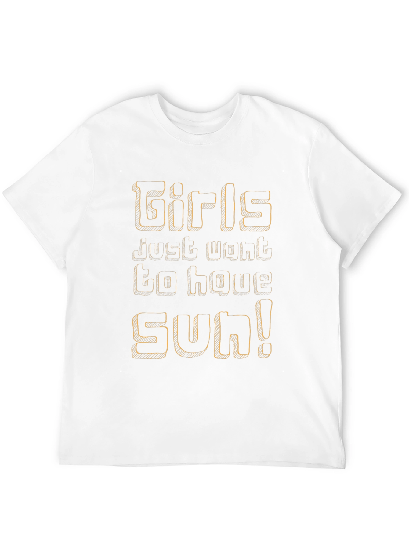 Girls Just Want to Have Sun! Black Graphic Tee