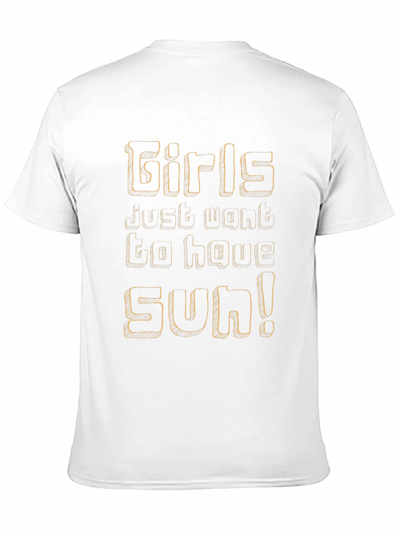 Girls Just Want to Have Sun! Black Graphic Tee