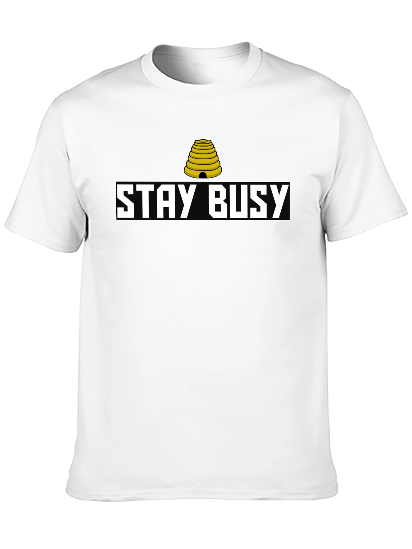 Stay Busy Graphic Tee - Black Casual Shirt