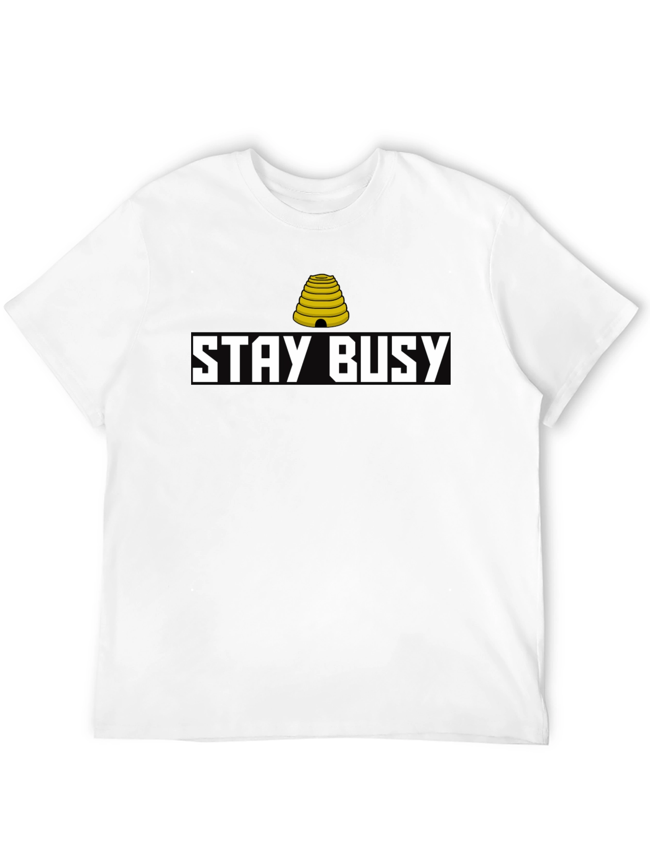 Stay Busy Graphic Tee - Black Casual Shirt