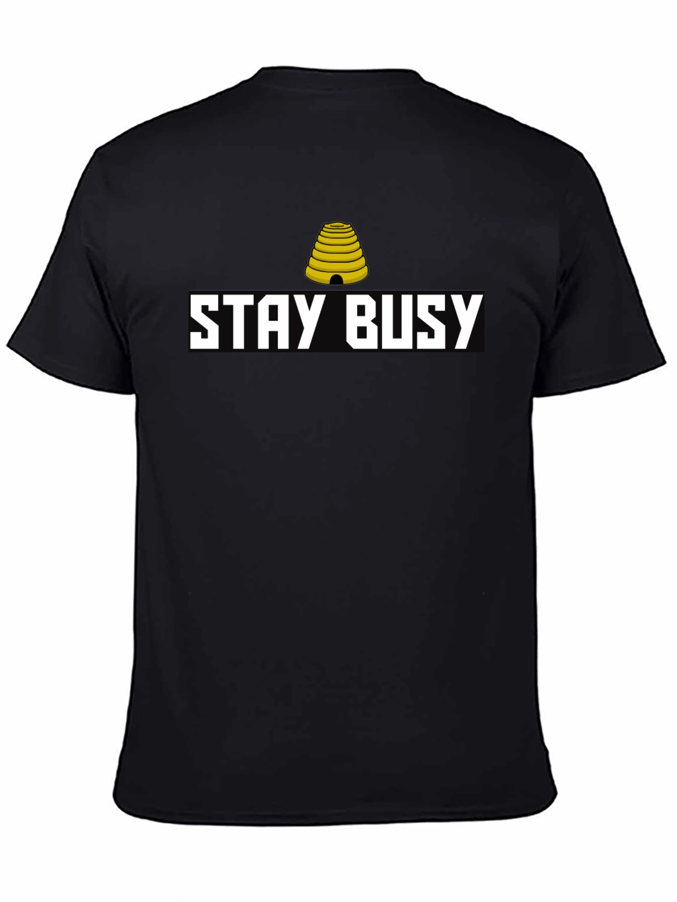 Stay Busy Graphic Tee - Black Casual Shirt