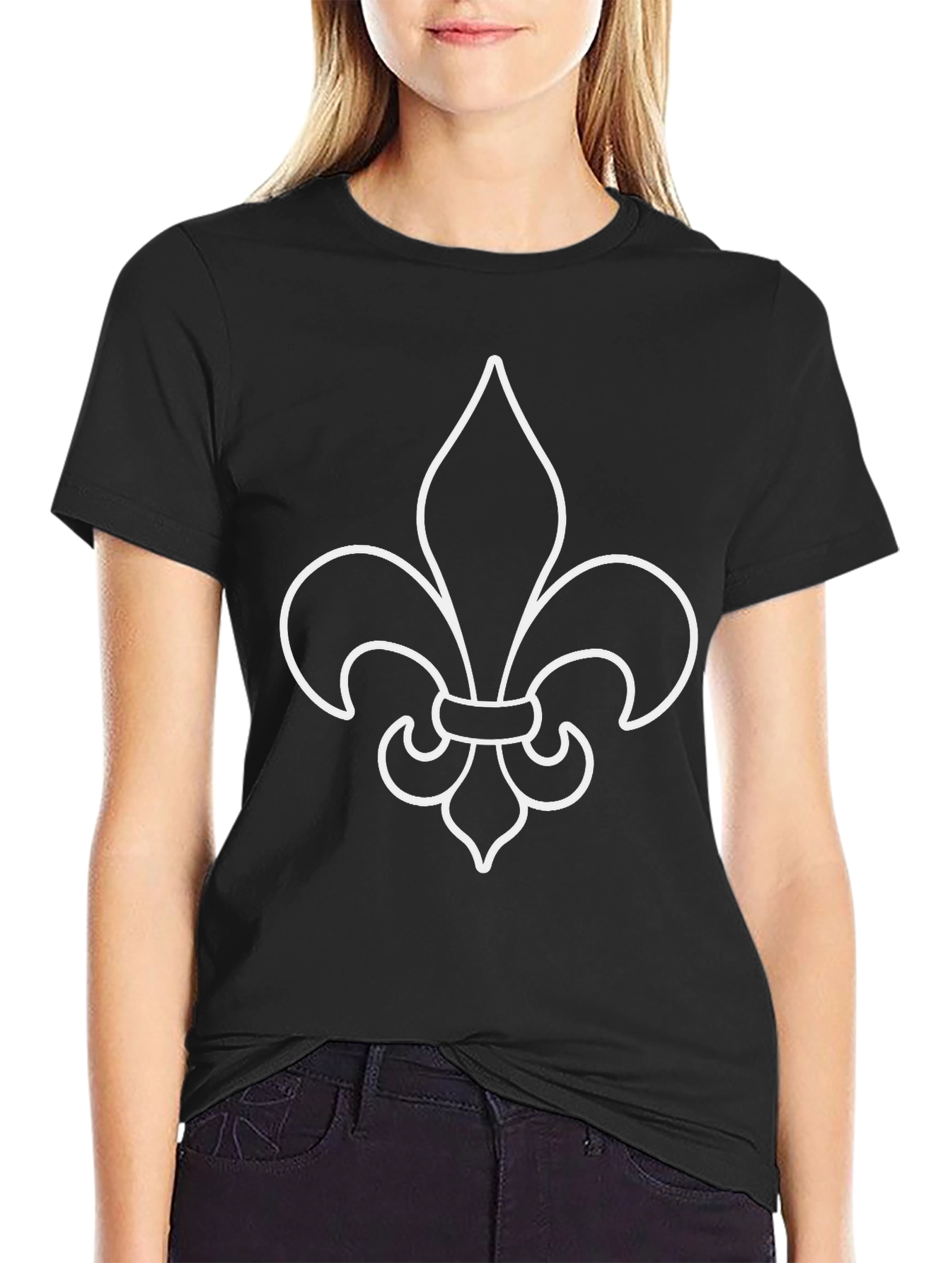 Fleur-de-lis Graphic Black T-Shirt