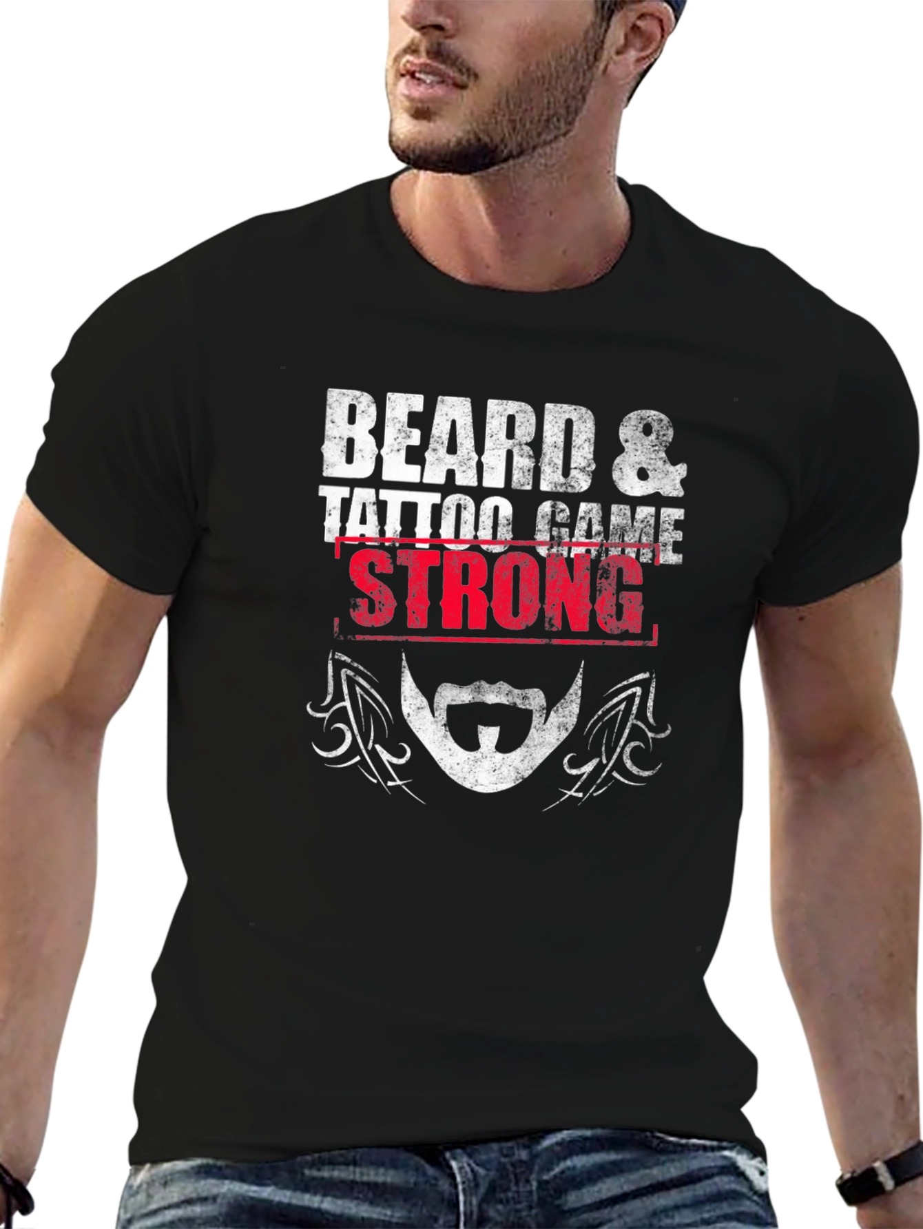 Beard & Tattoo Game Strong Graphic Tee