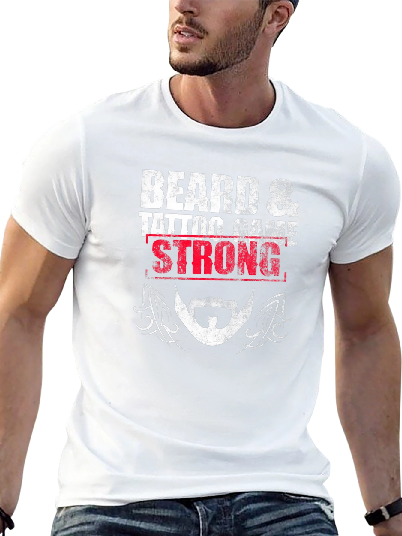 Beard & Tattoo Game Strong Graphic Tee