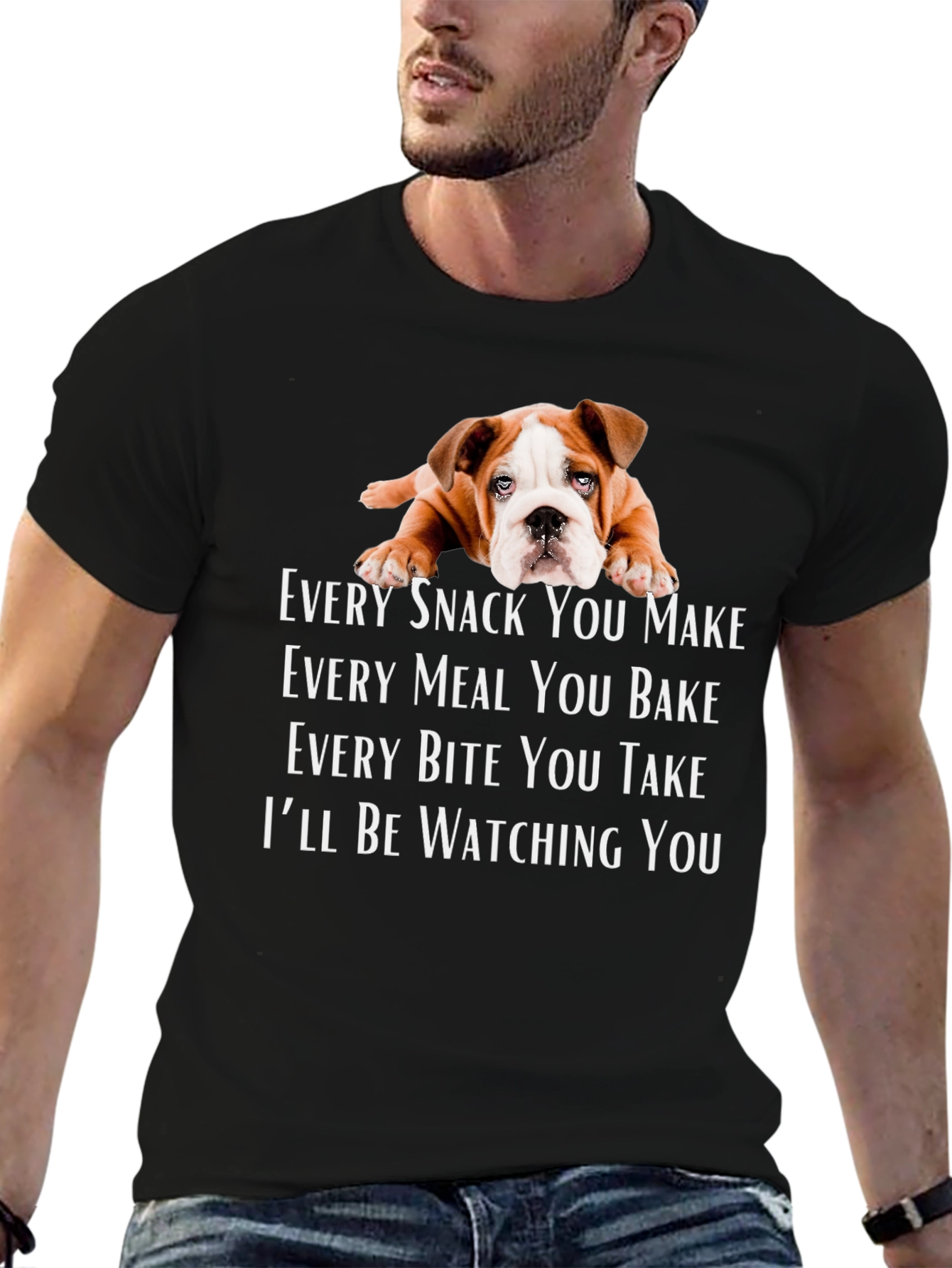Dog Watching You T-Shirt - Funny Pet Lover Tee