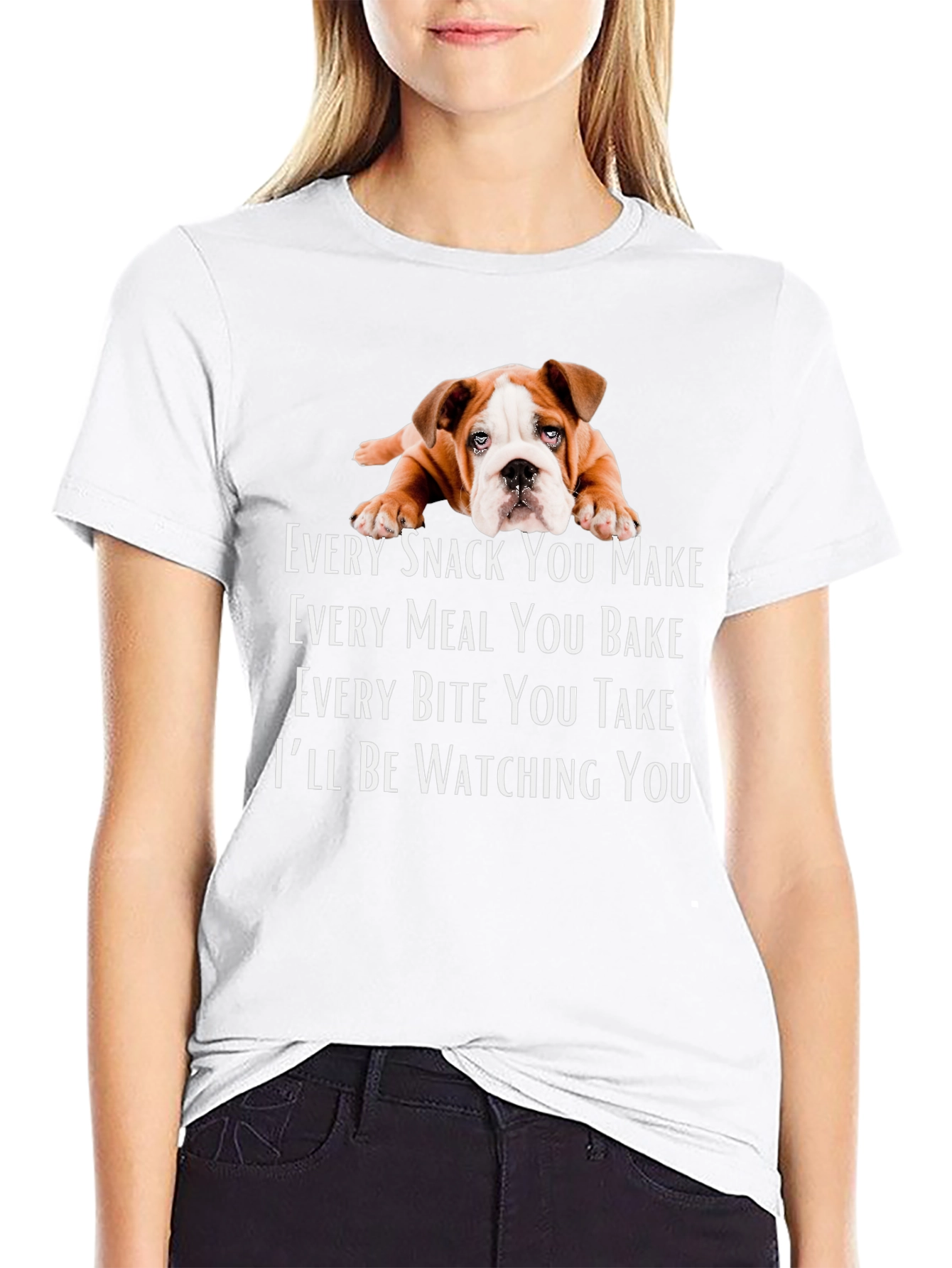 Dog Watching You T-Shirt - Funny Pet Lover Tee