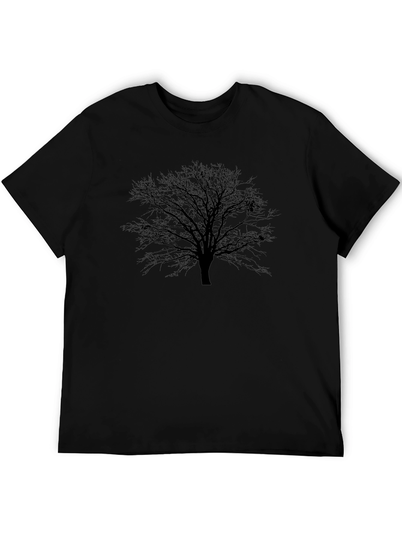 Dark Tree Graphic Tee - Mens Black T-Shirt