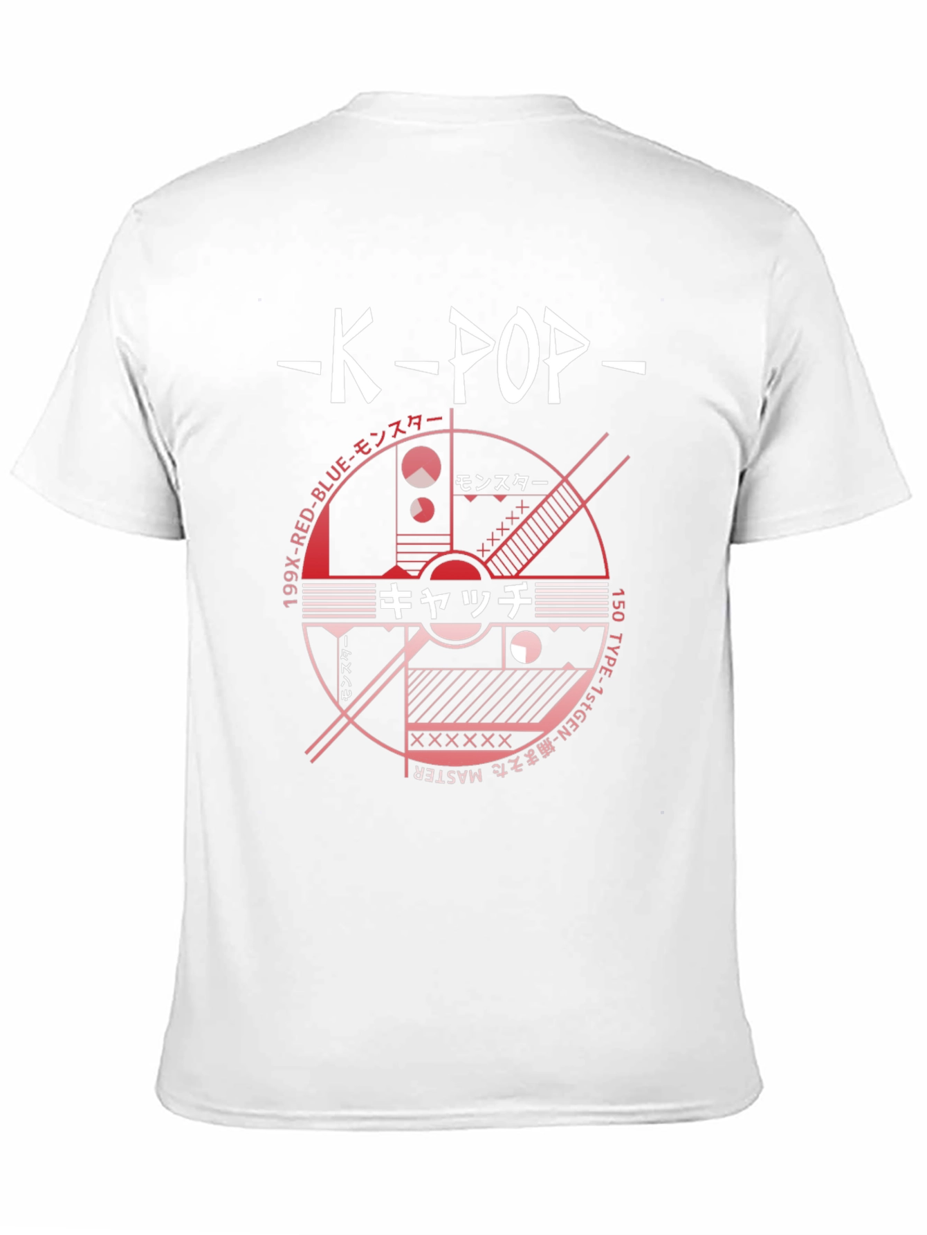 K-Pop Graphic Tee - Japanese Text Design