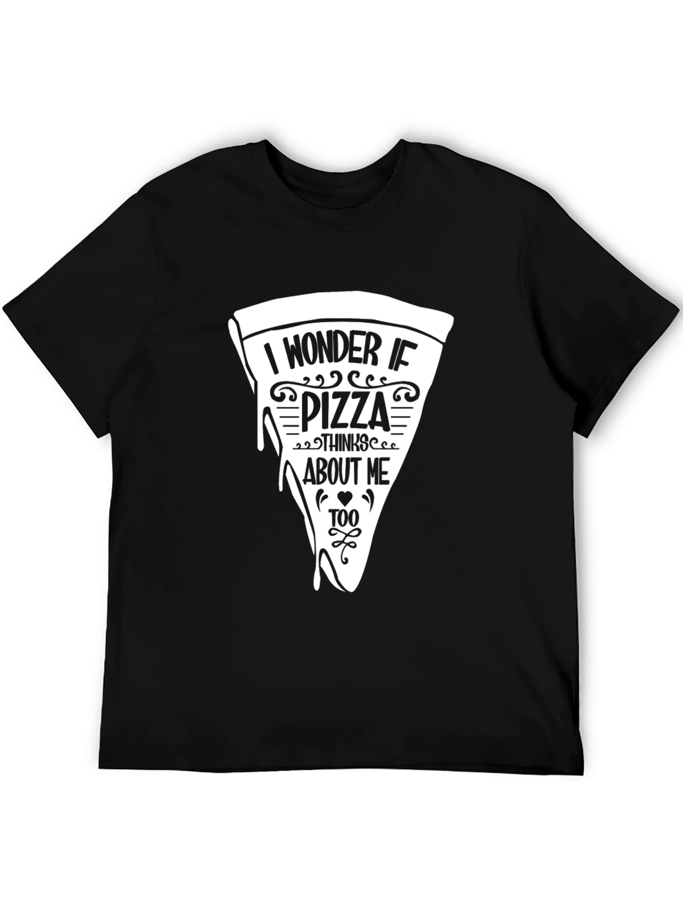 Pizza Graphic Black T-Shirt - Foodie Humor