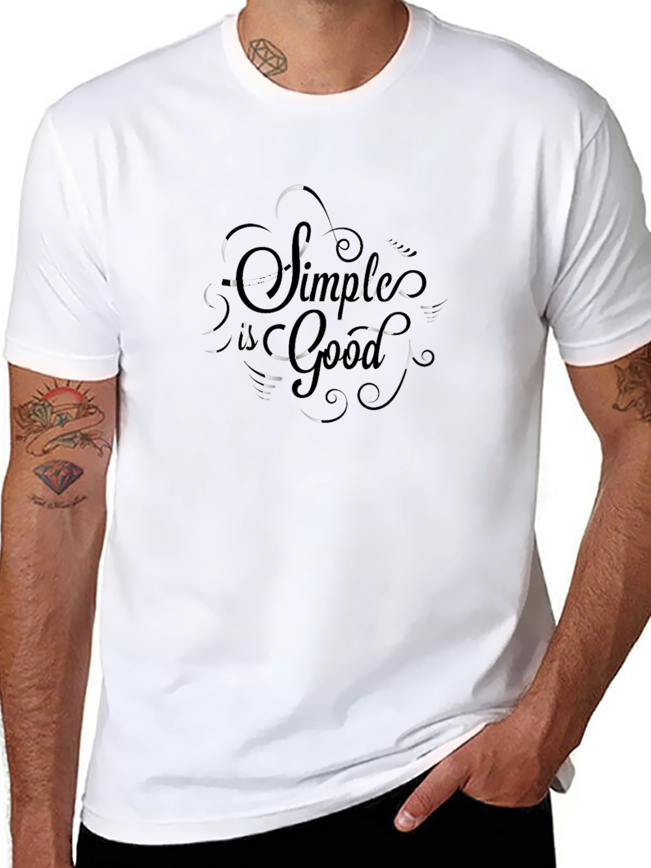 Simple Is Good T-Shirt - Casual Wear