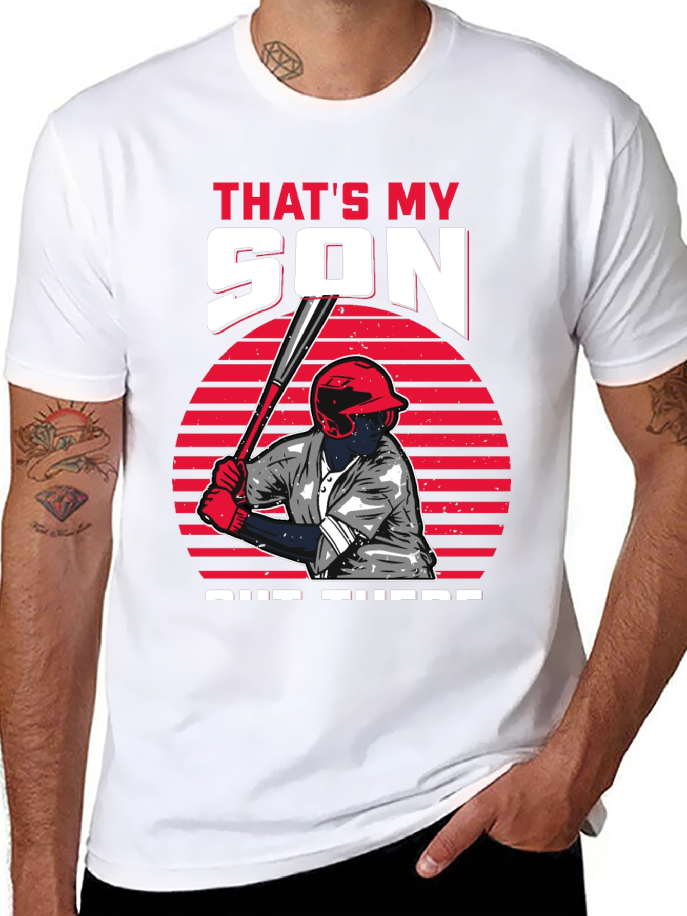 Thats My Son Baseball Graphic T-Shirt