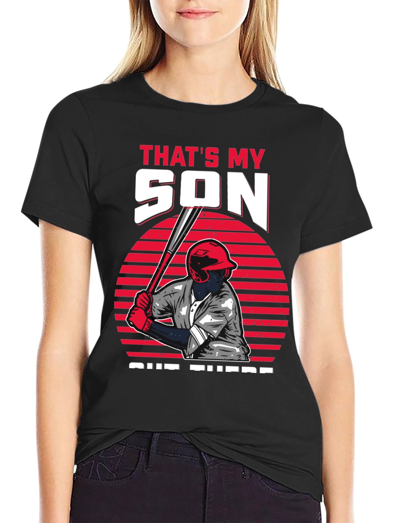 Thats My Son Baseball Graphic T-Shirt