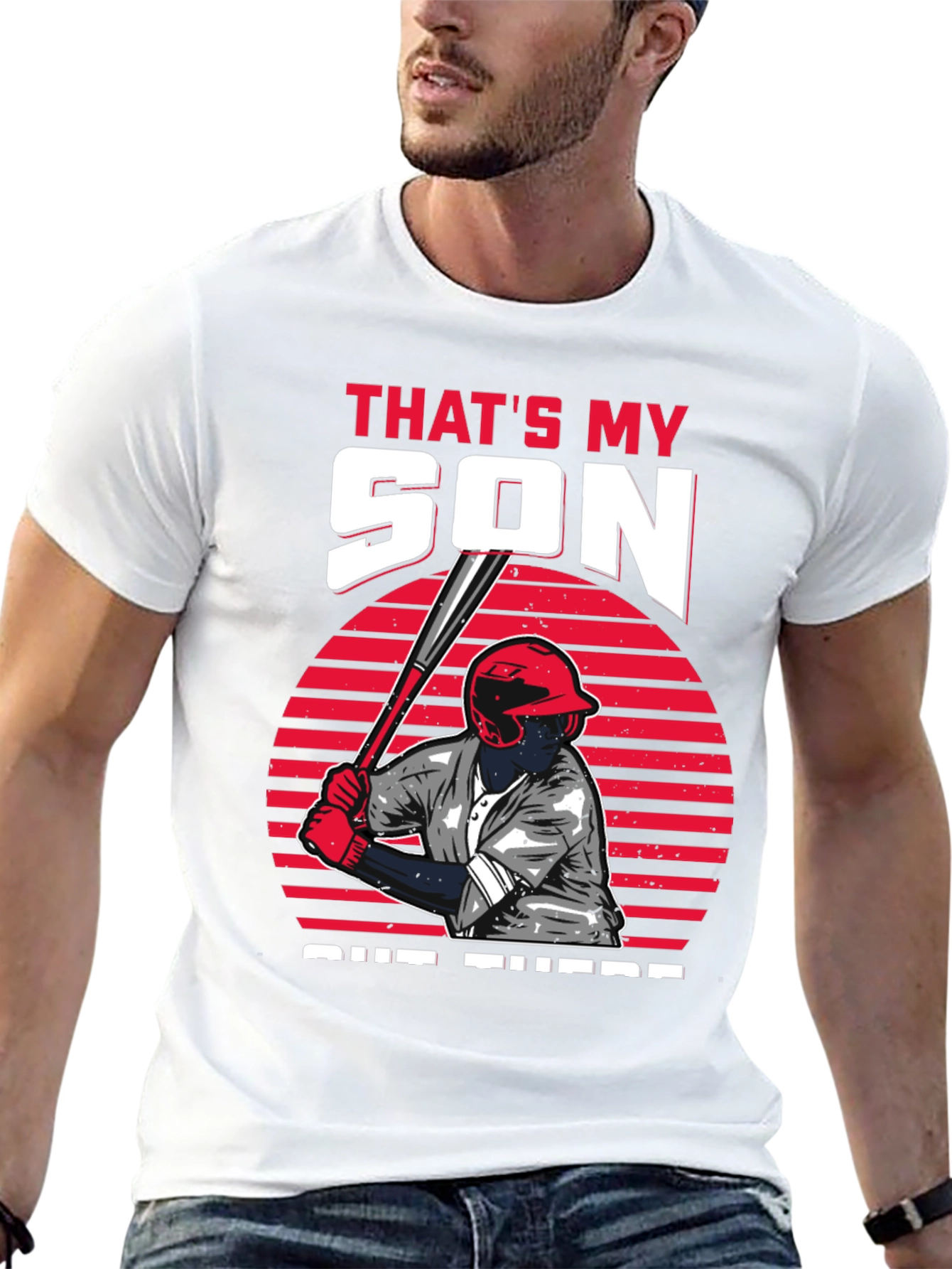 Thats My Son Baseball Graphic T-Shirt
