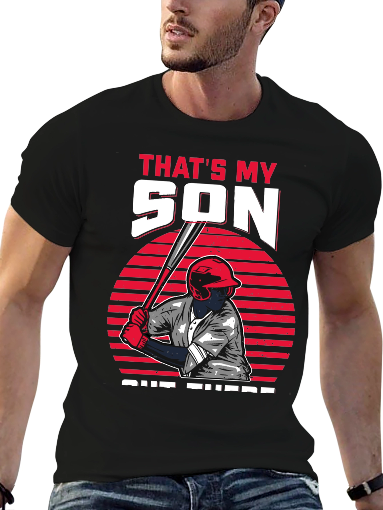 Thats My Son Baseball Graphic T-Shirt