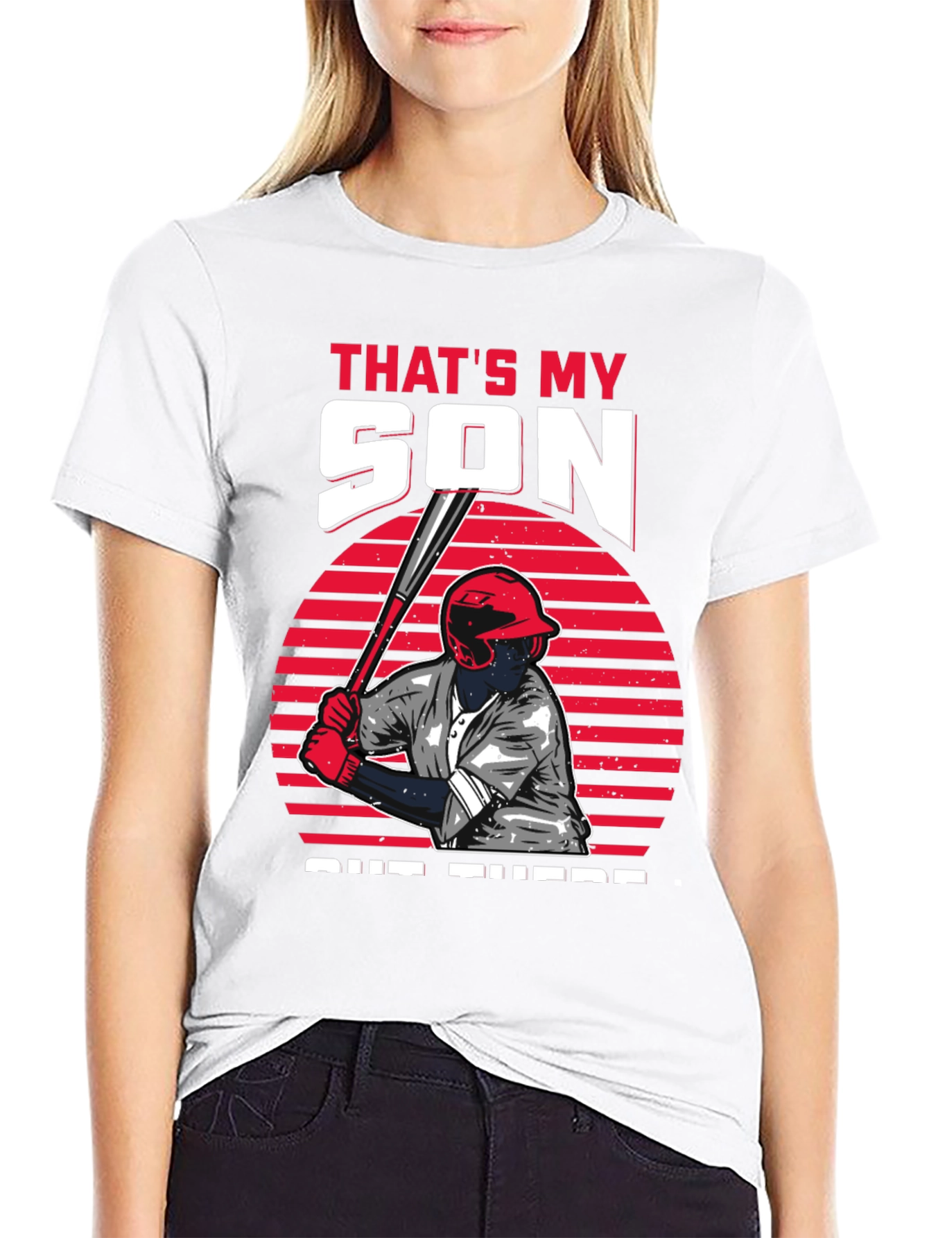 Thats My Son Baseball Graphic T-Shirt