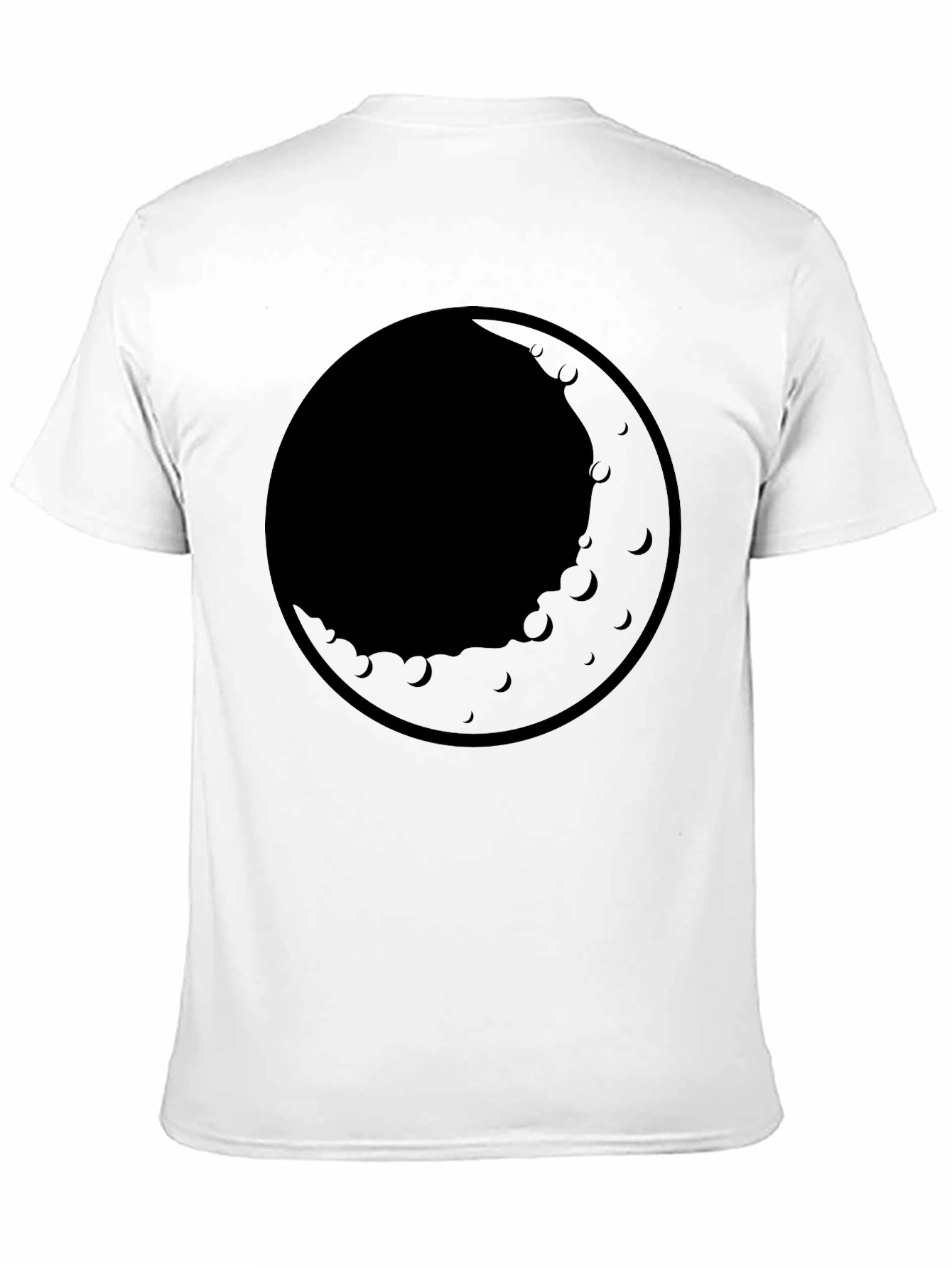 Mens Black Moon Graphic T-Shirt