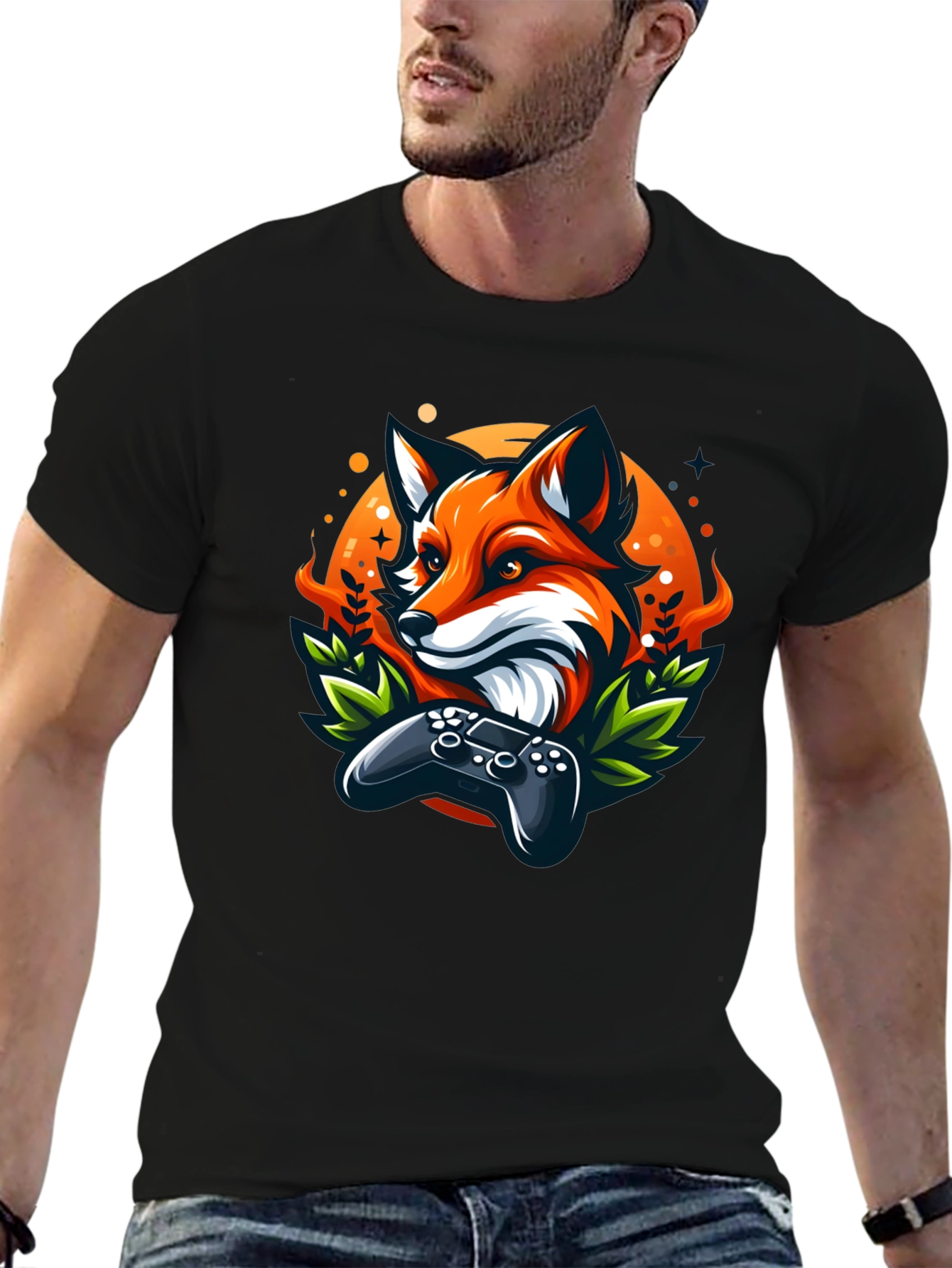 Fox Gamer T-Shirt - Cool Graphic Tee