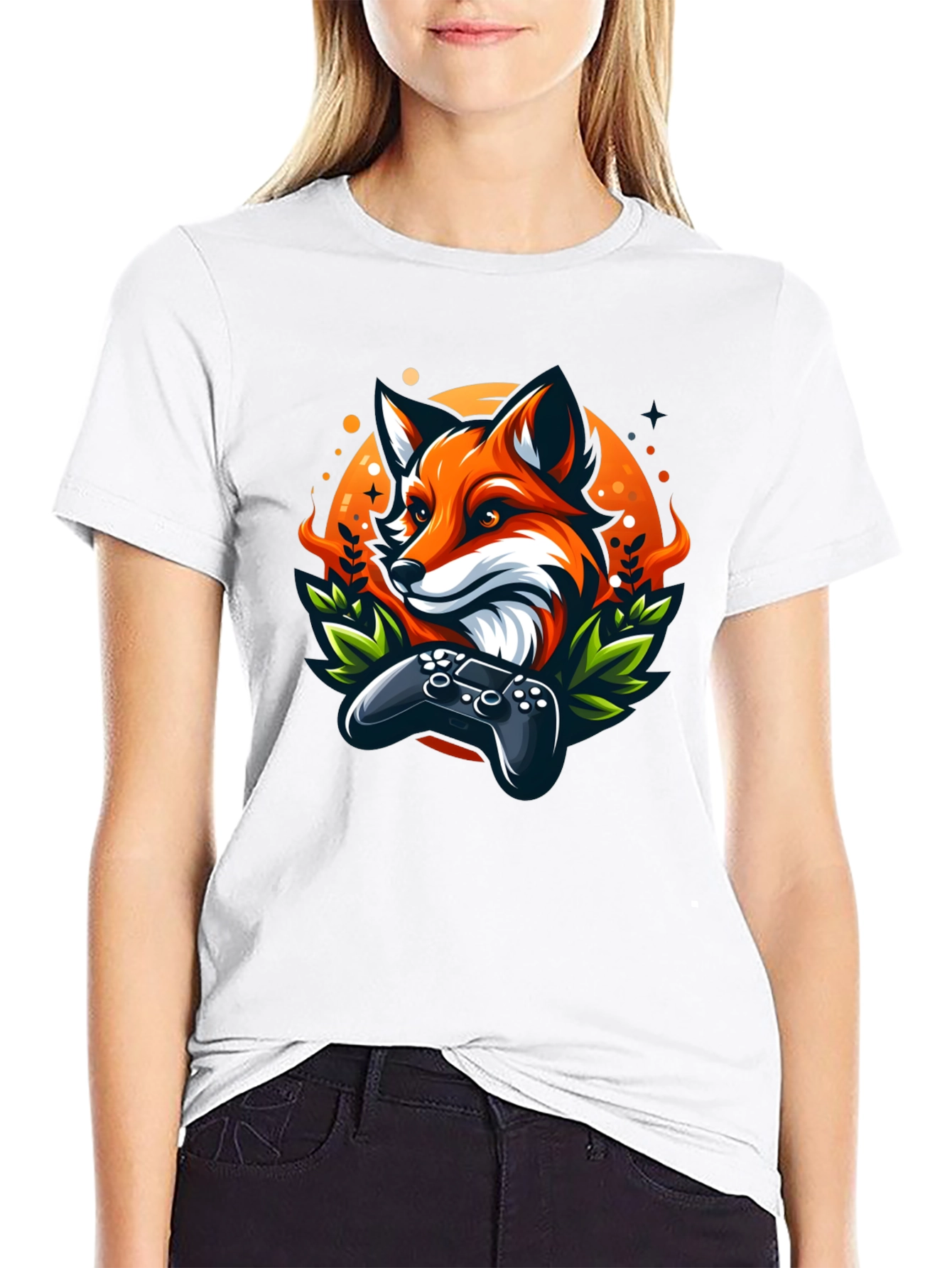 Fox Gamer T-Shirt - Cool Graphic Tee