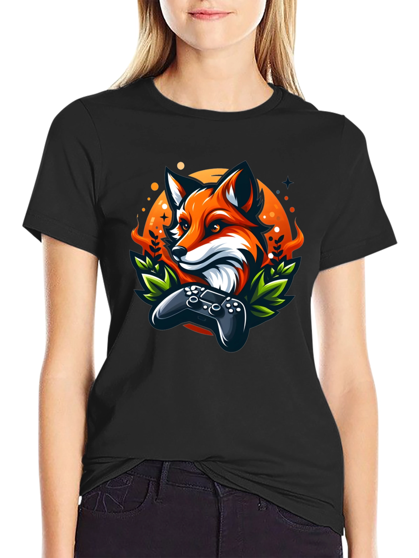 Fox Gamer T-Shirt - Cool Graphic Tee
