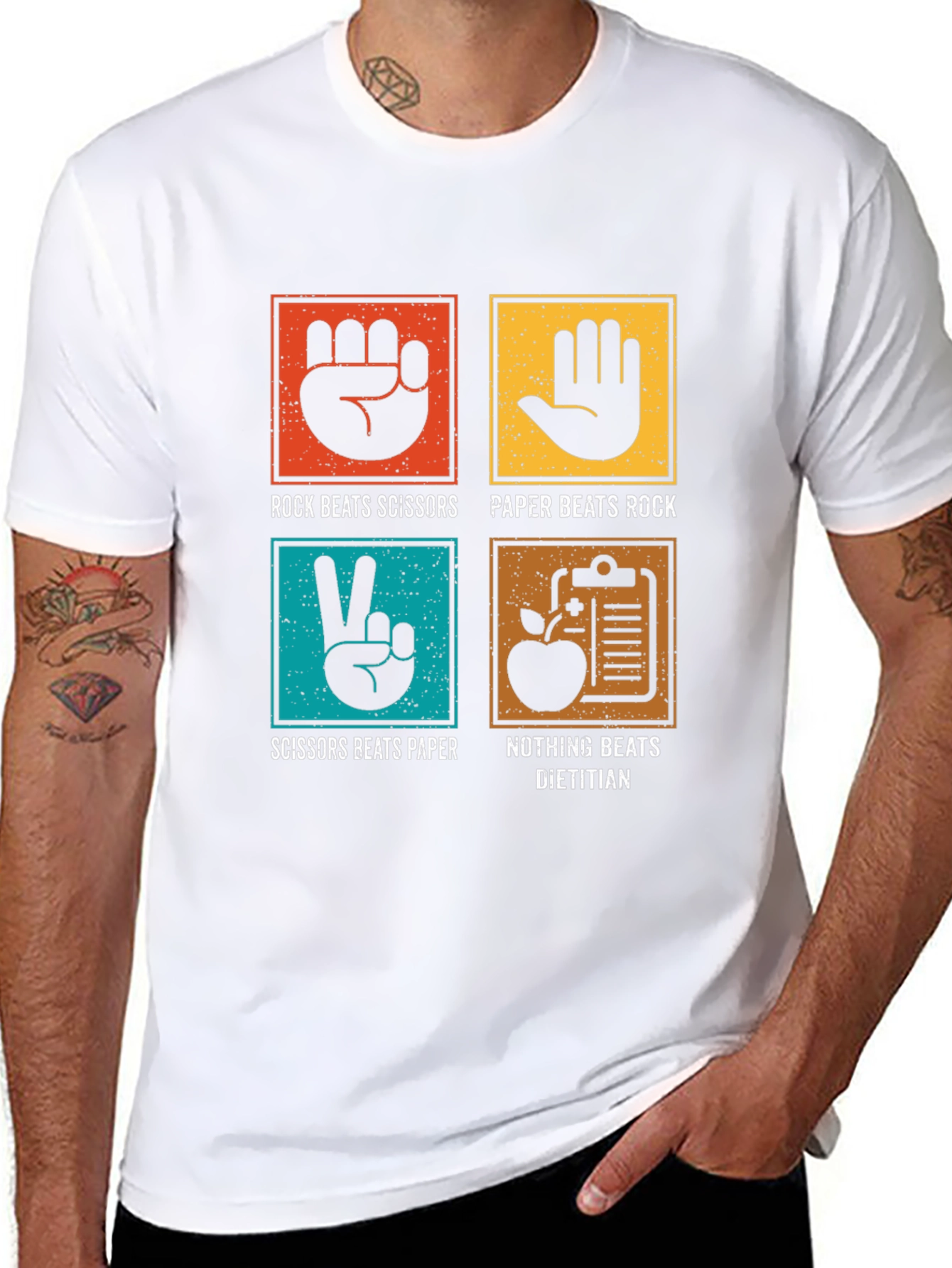 Dietitian Beats All Funny Graphic T-Shirt