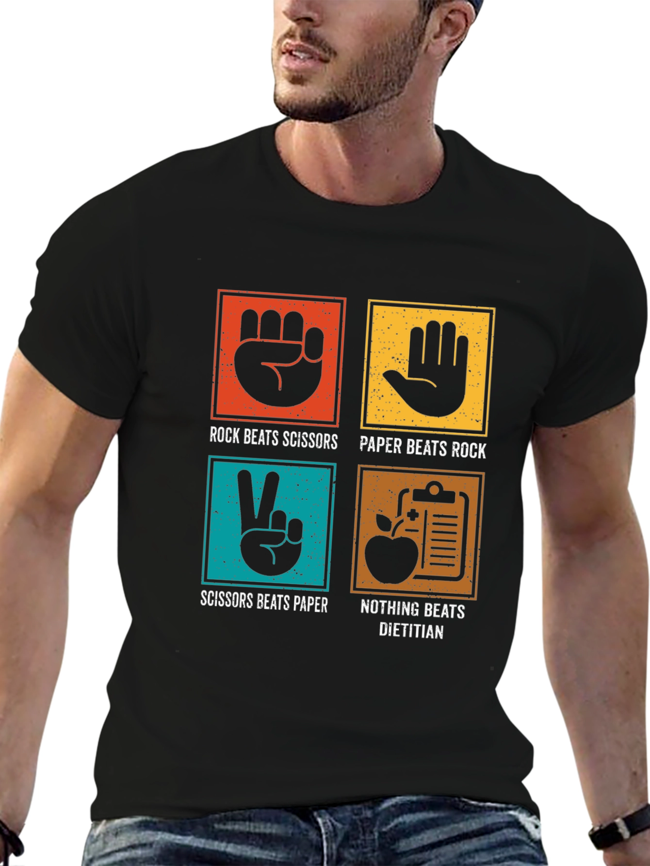 Dietitian Beats All Funny Graphic T-Shirt