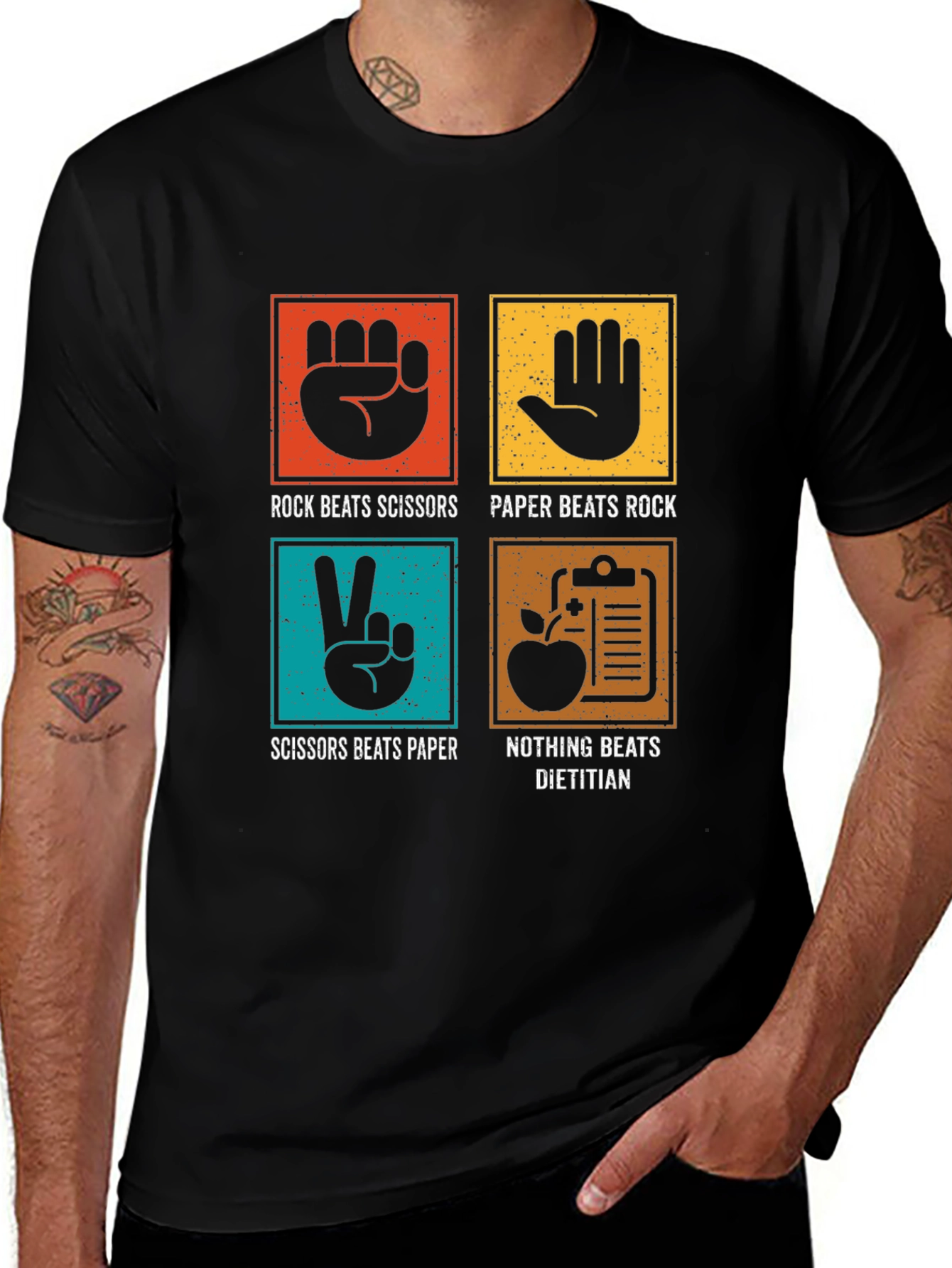 Dietitian Beats All Funny Graphic T-Shirt