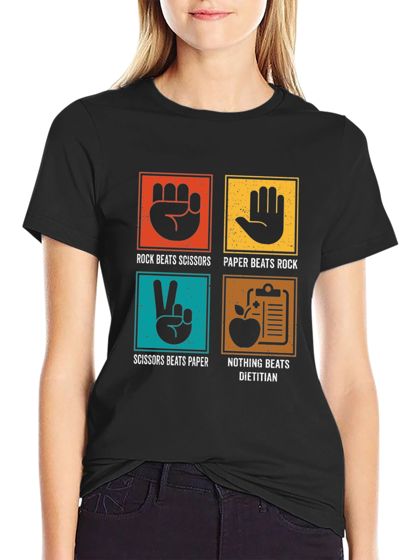 Dietitian Beats All Funny Graphic T-Shirt