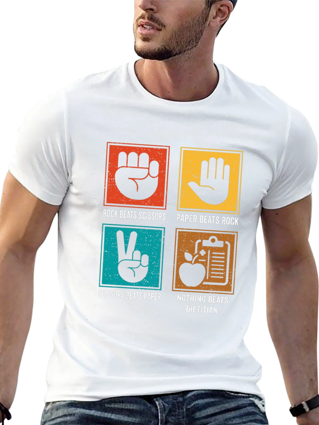 Dietitian Beats All Funny Graphic T-Shirt