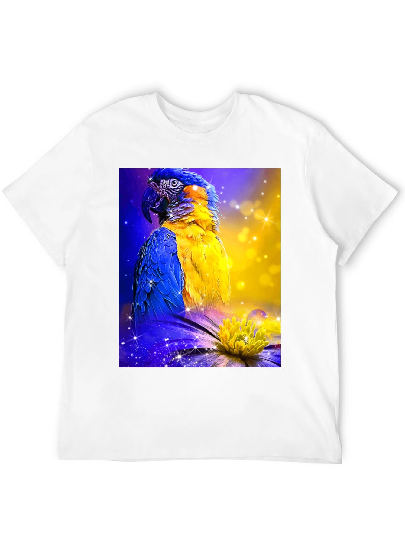 Parrot Graphic Tee - Vibrant Bird Art