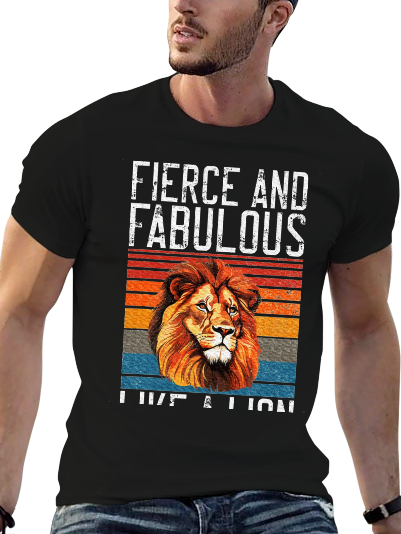 Fierce & Fabulous Lion Graphic Tee - Unisex